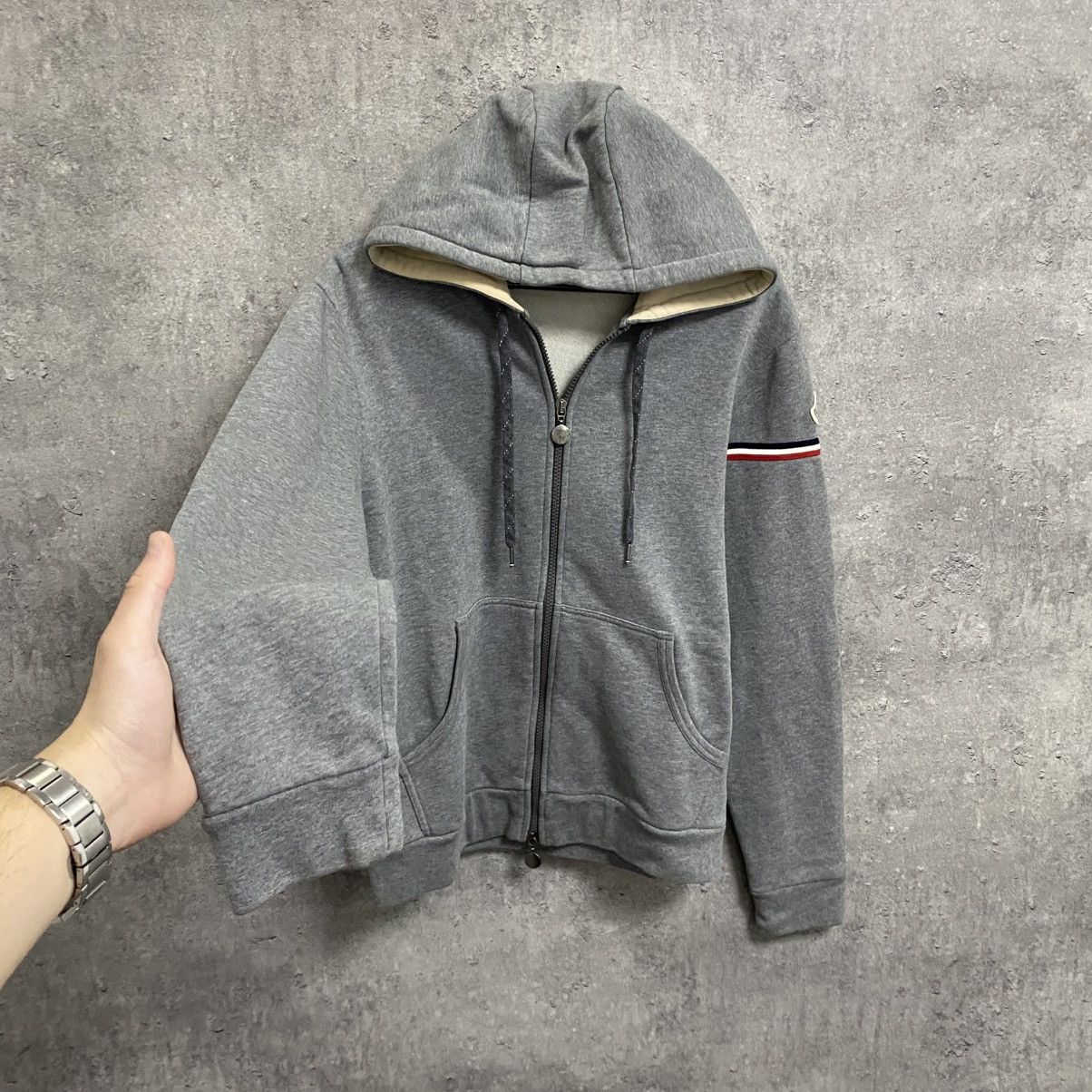 Moncler Zip Hoodie Maglia Cardigan Vintage