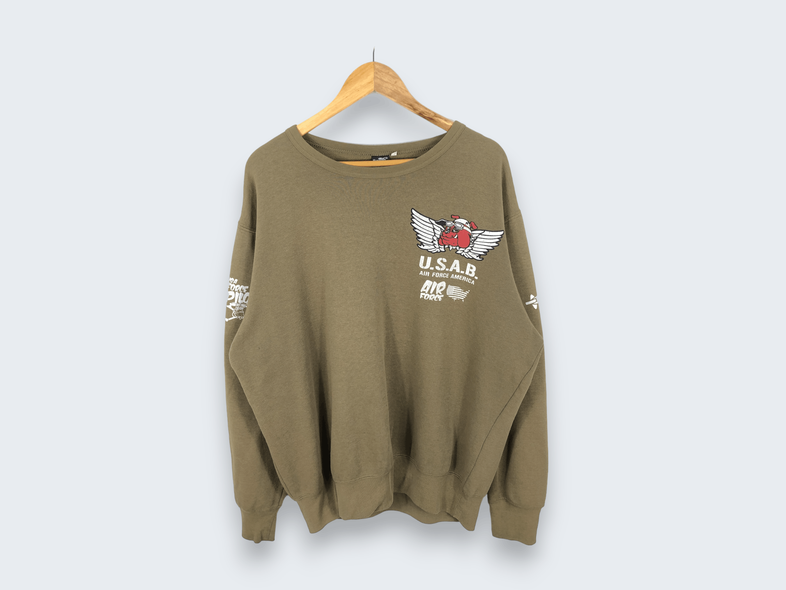 Vintage Vintage USAB Air Force Skypilot Sweatshirt SWT126 Size US XXL / EU 58 / 5 - 2 Thumbnail