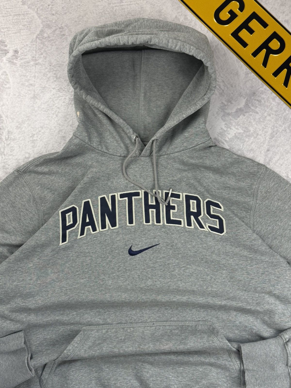 Nike × Vintage NIKE VINTAGE PANTHERS CENTER LOGO OVERSIZE BOXY HOODIE Size US XL / EU 56 / 4 - 3 Thumbnail