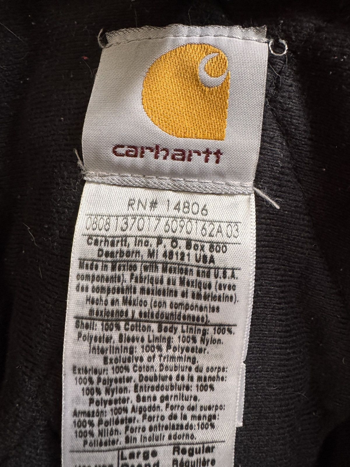Carhartt Vintage Carhartt Active Jacket Size US L / EU 52-54 / 3 - 9 Thumbnail