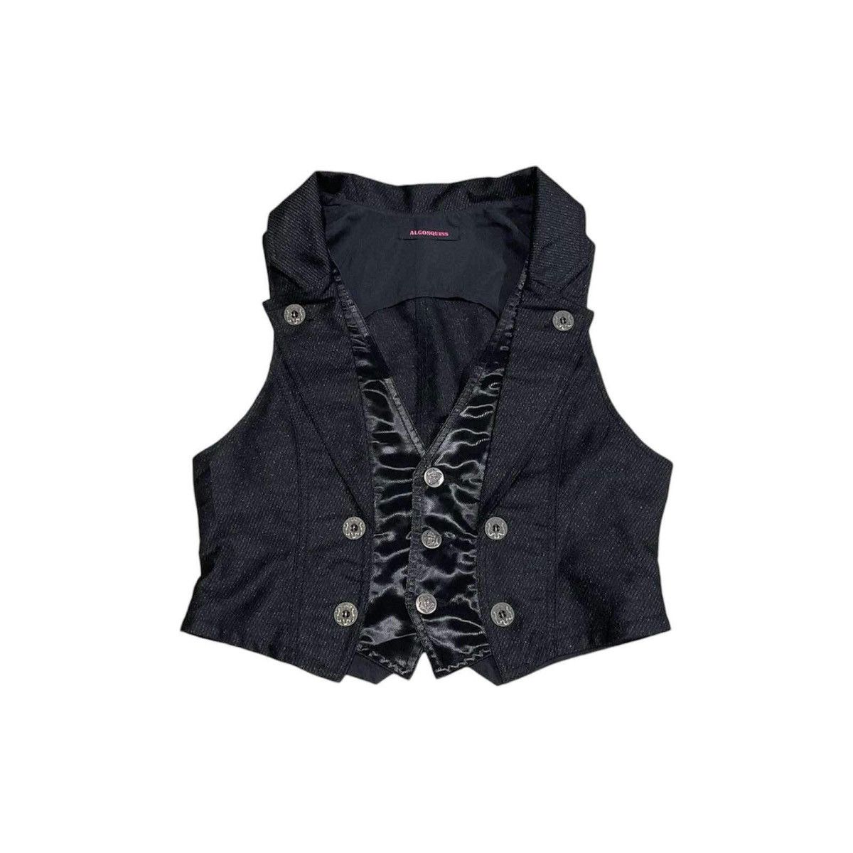 Hysteric Glamour × Japanese Brand × Seditionaries 🔥Crazy Punk Y2K Algonquins Vest Black Goth Size US S / EU 44-46 / 1 - 1 Thumbnail