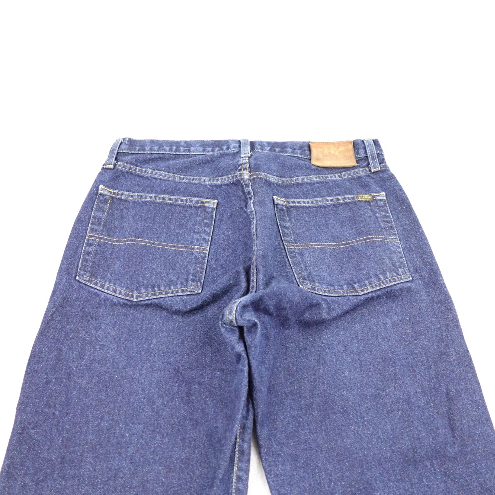 Polo Ralph Lauren Polo Ralph Lauren Jeans Mens 34x30 Blue Denim RL 67 Straight Leg Dark Cotton Zip Pockets Logo Button Size US S / EU 44-46 / 1 - 5 Thumbnail