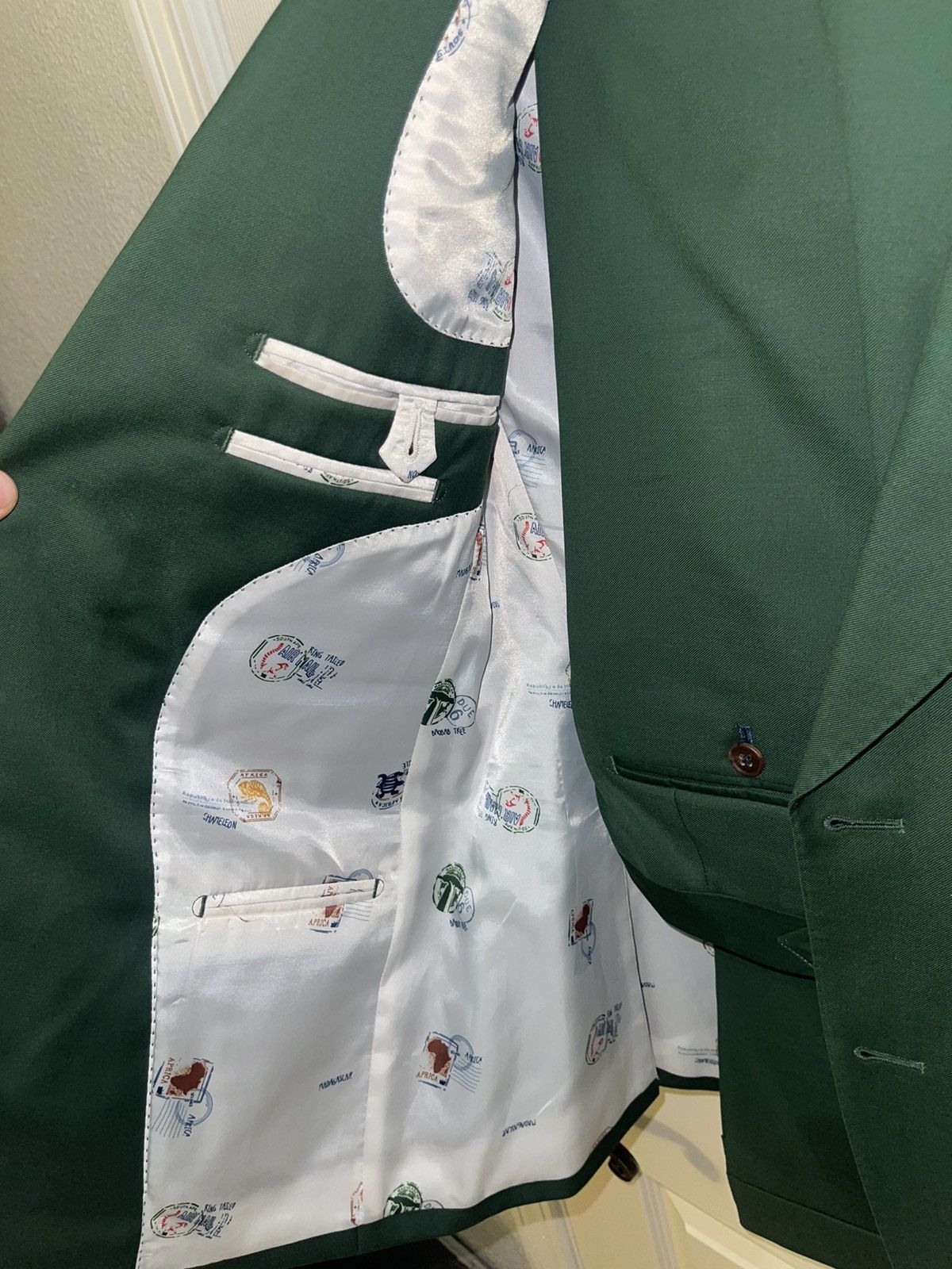 Custom Made R.Douglas Green Suit 36r