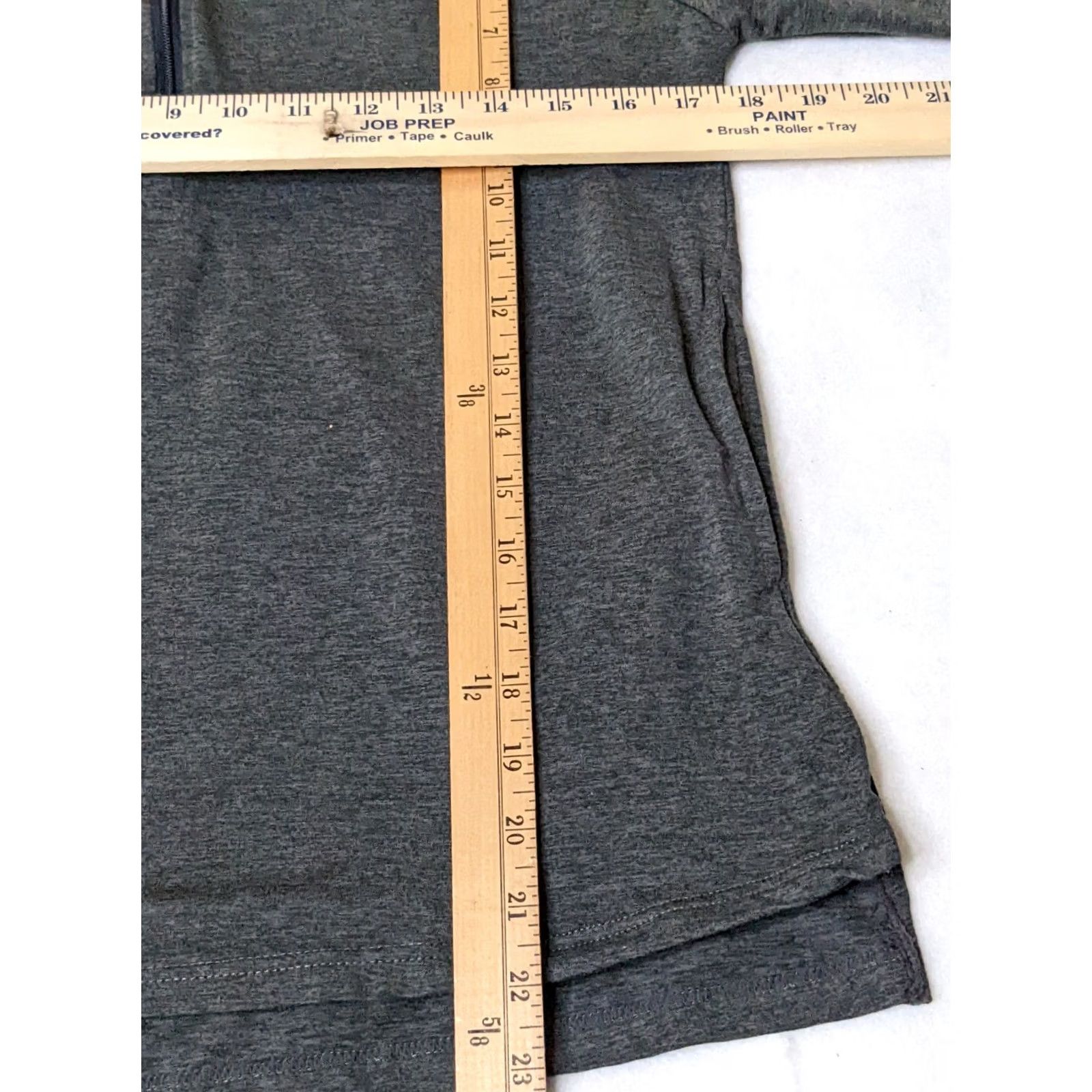 Marine Layer Marine Layer WEEKEND SPORT 1/4 Zipper Long Sleeve Gray Top S Womens Blouse V-Neck Fashion Polyester Spandex Solid Casual Size S / US 4 / IT 40 - 4 Thumbnail