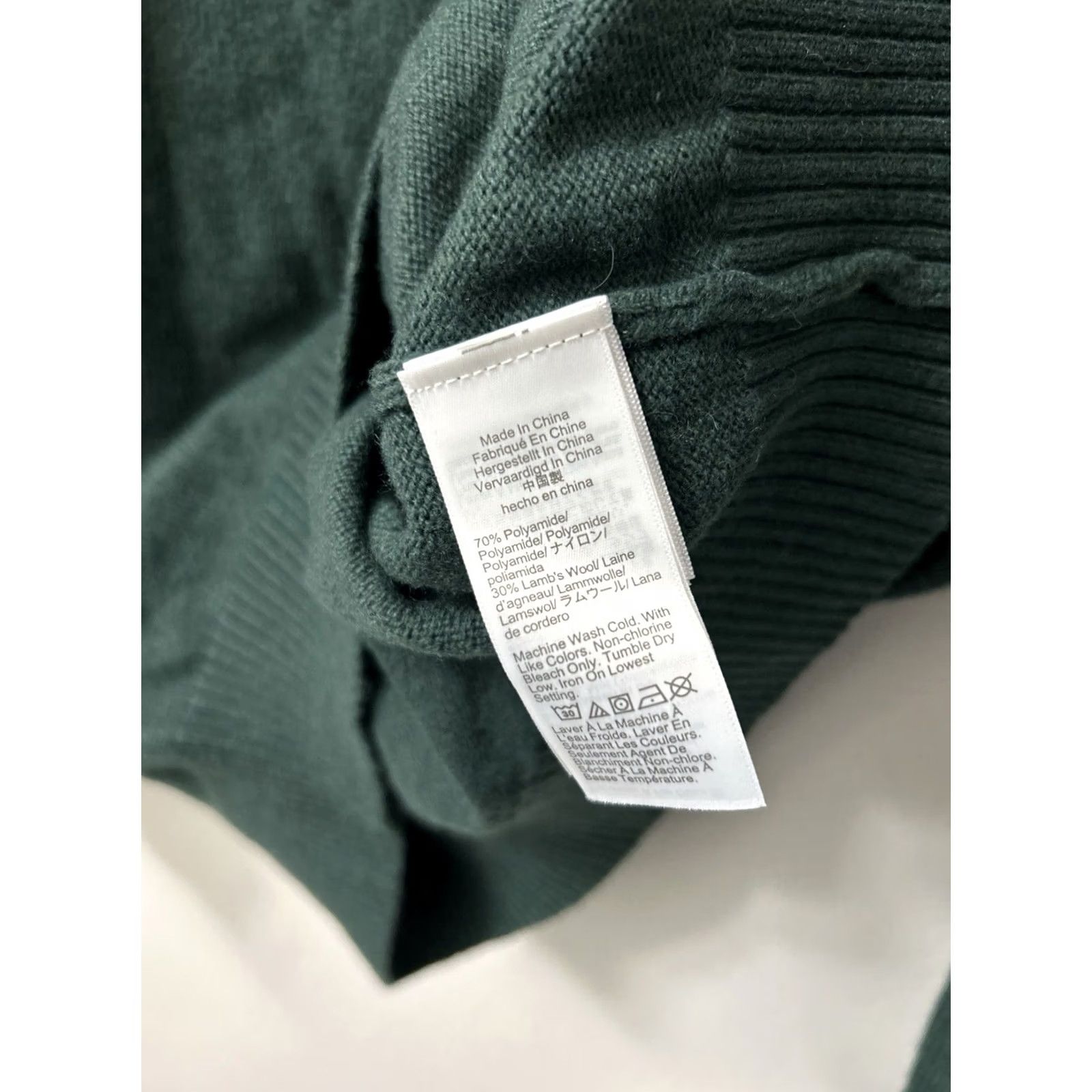 Vintage J Crew Sweater Mens Large Green Lambswool Blend Crewneck Pullover L/S AA027 NWT Size US L / EU 52-54 / 3 - 7 Thumbnail