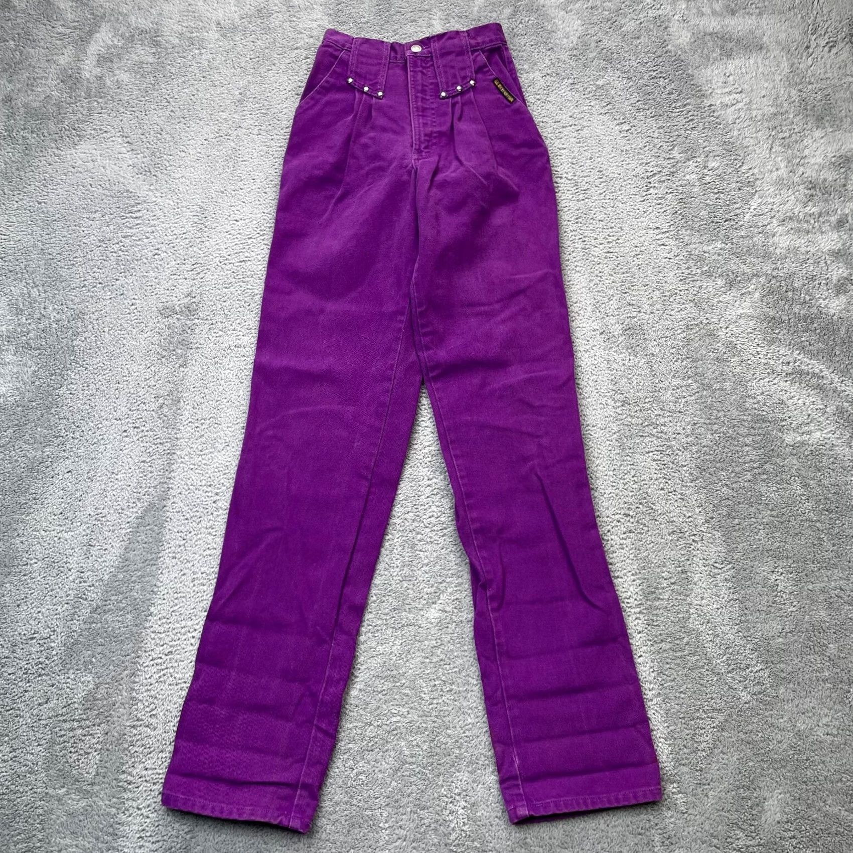 Vintage VINTAGE Rocky Mountain Jeans Womens 24x34 Purple Denim High Waist Western Boho Shirt Hat Jeans? Size 28" / US 6 / IT 42 - 2 Thumbnail