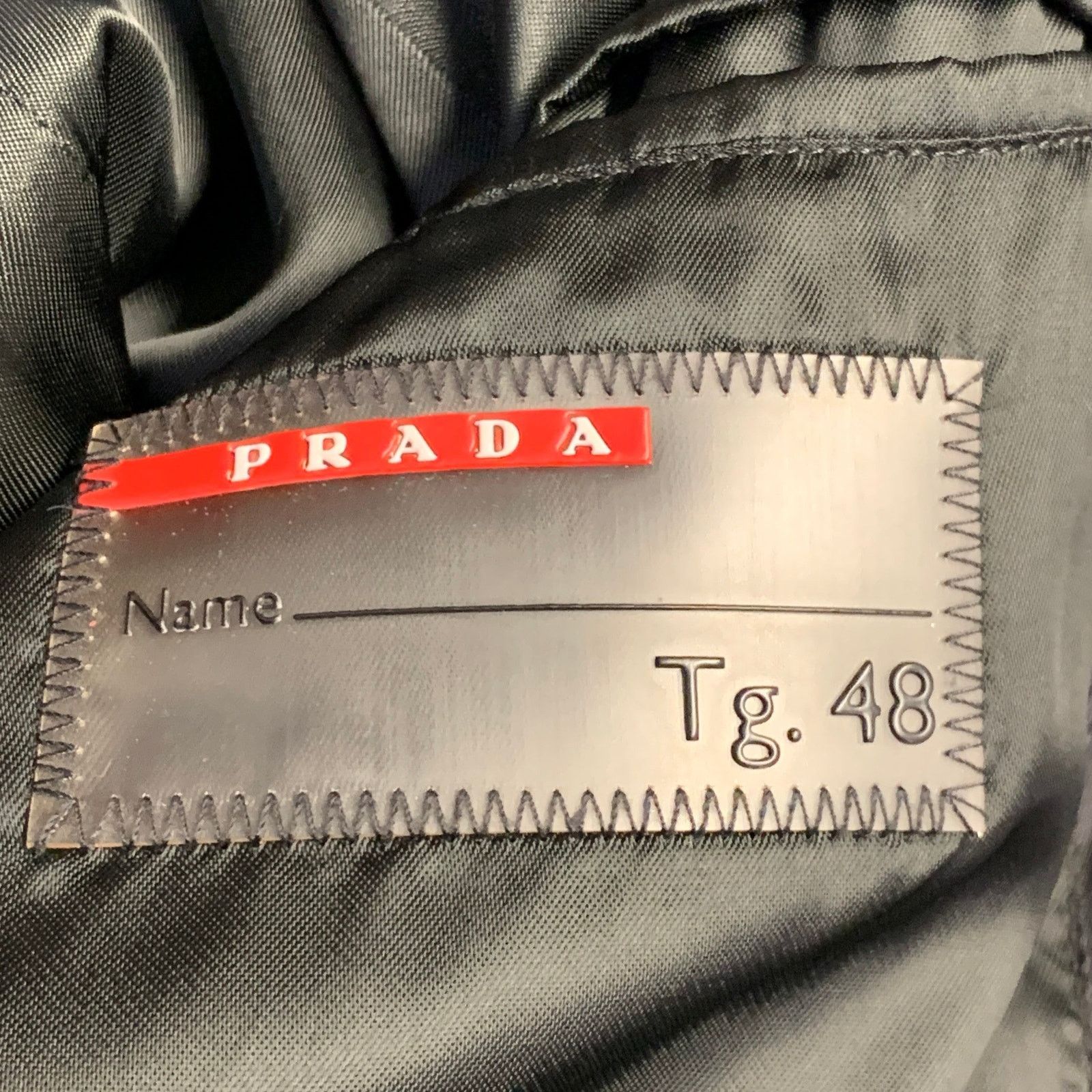 Prada PRADA Size 38 Navy Polyester Hooded Zip Snaps Jacket Size US M / EU 48-50 / 2 - 5 Thumbnail