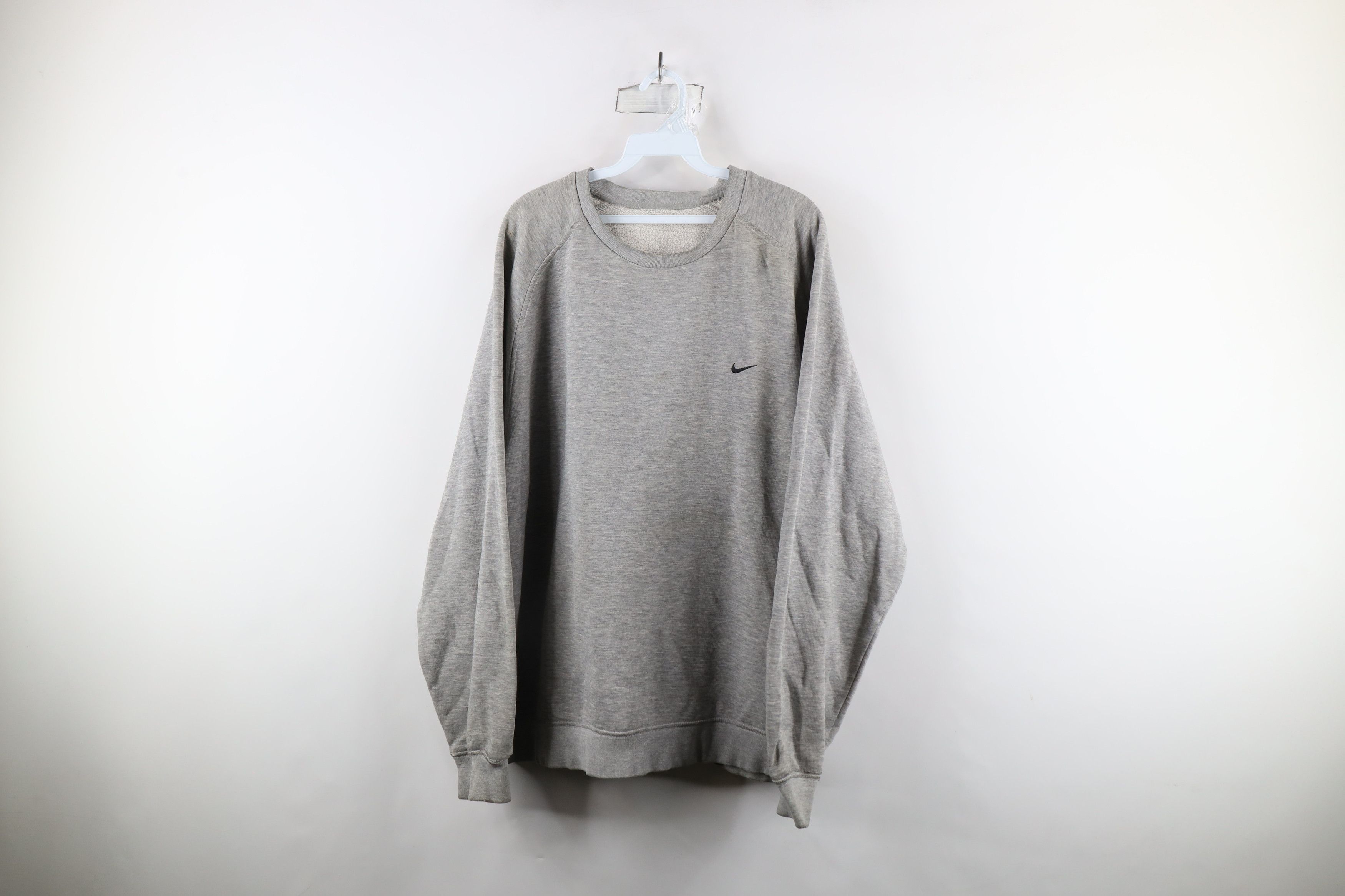 Nike × Vintage Vintage Nike Scott Mini Swoosh Crewneck Sweatshirt Gray Size US XXL / EU 58 / 5 - 1 Thumbnail