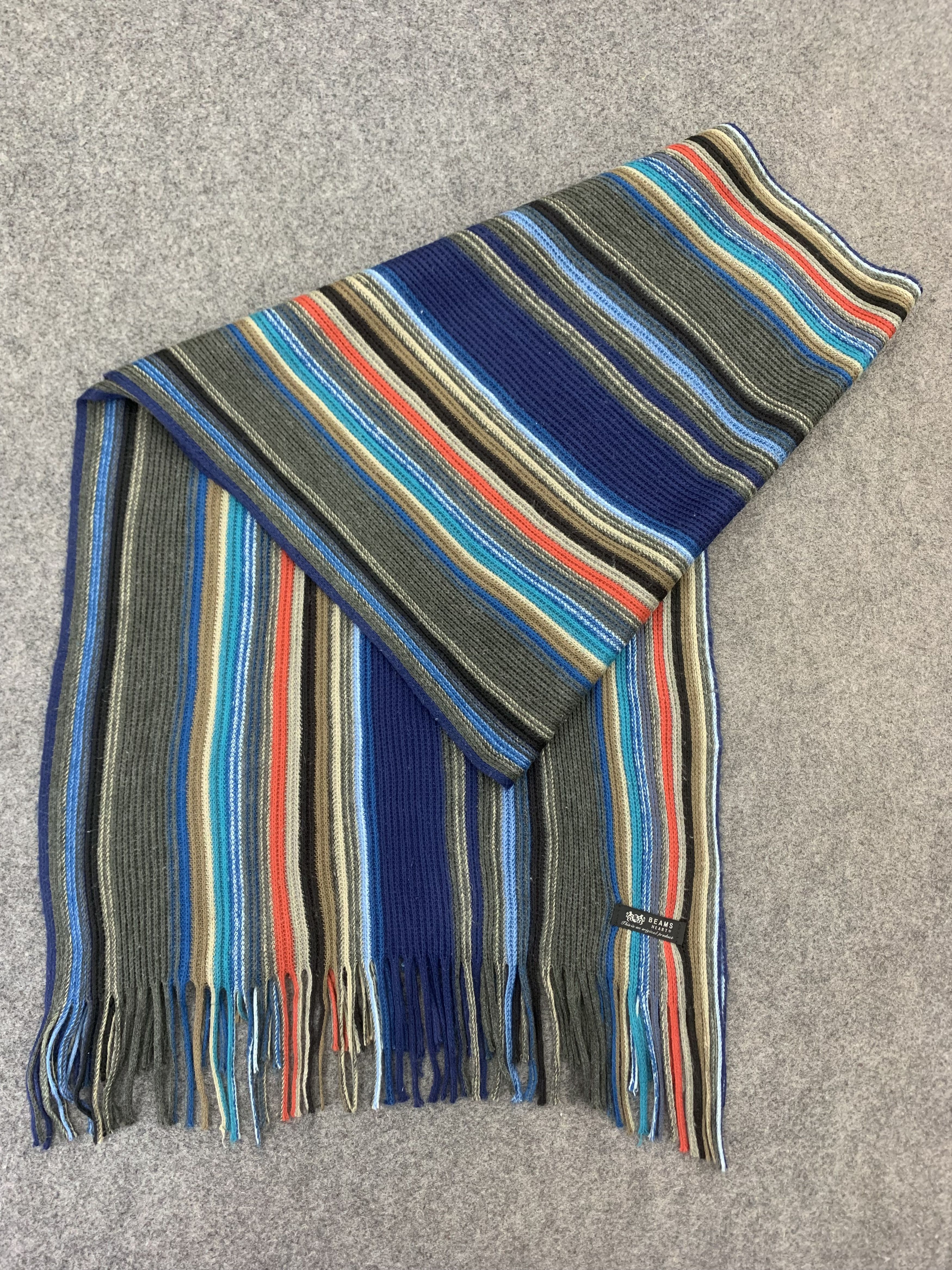 Beams Japan Beams Scarf Wool Muffler Neck Wrap BL3139 Size ONE SIZE - 3 Thumbnail