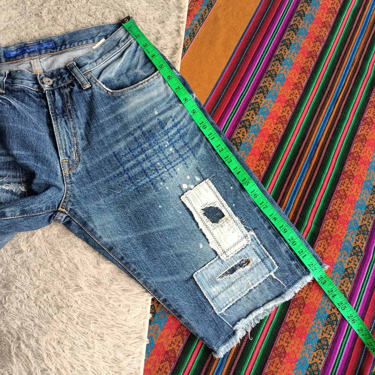 Fragment Design × Vanquish Denim by Vanquish fragment design patchwork selvedge Size US 30 / EU 46 - 21 Thumbnail