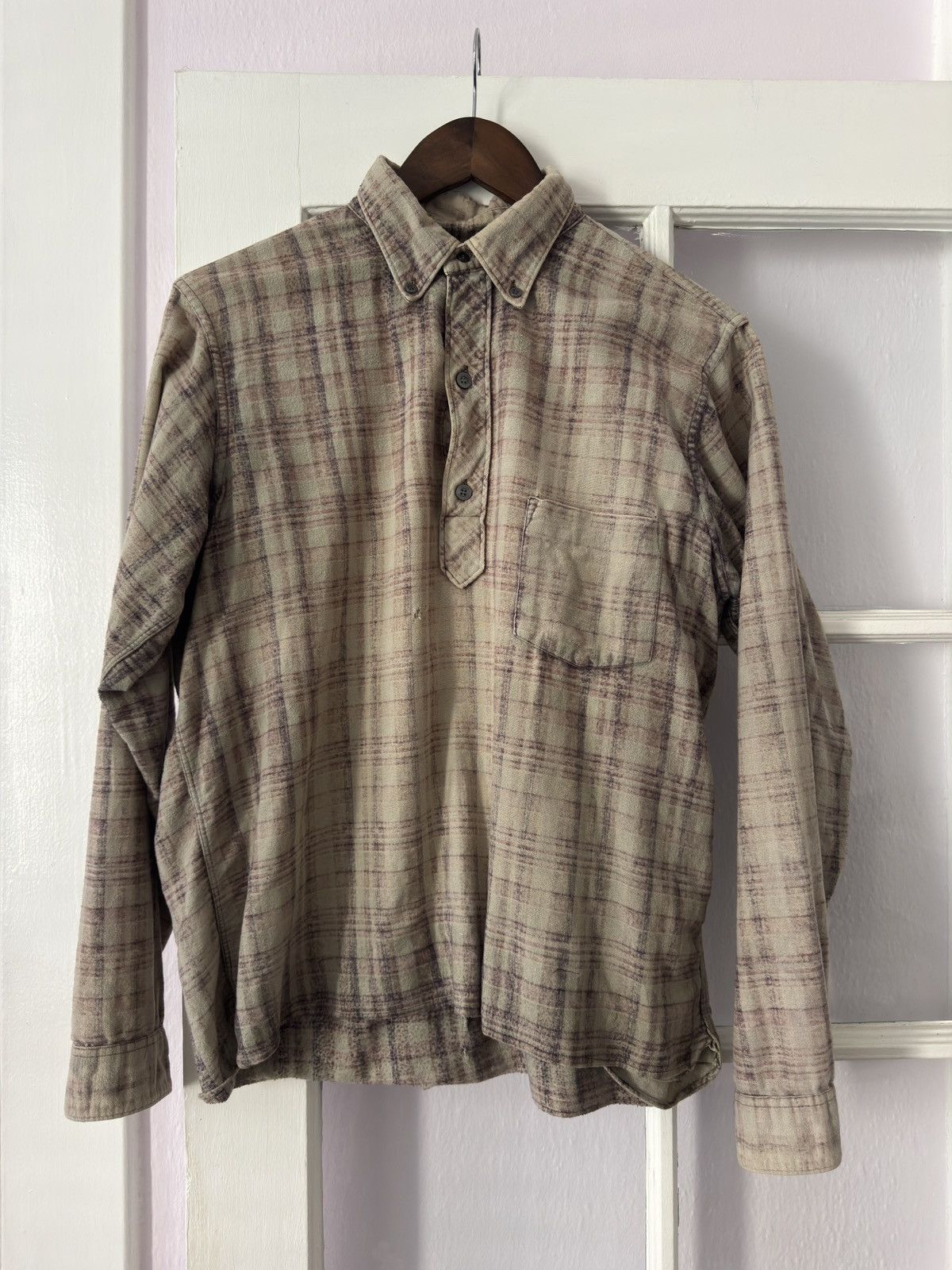 Vintage 1950s Sunfaded Rockabilly Printed Flannel Size US M / EU 48-50 / 2 - 1 Thumbnail