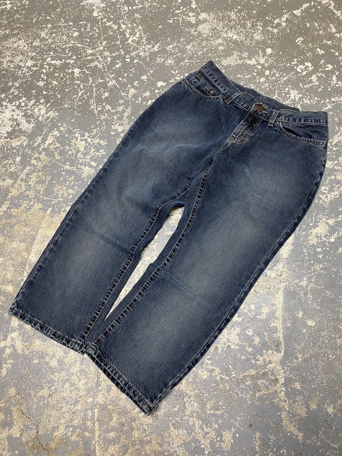 Lee × Vintage Vintage Lee Riveted Baggy Denim Jean Pants USA Size 28" / US 6 / IT 42 - 9 Thumbnail