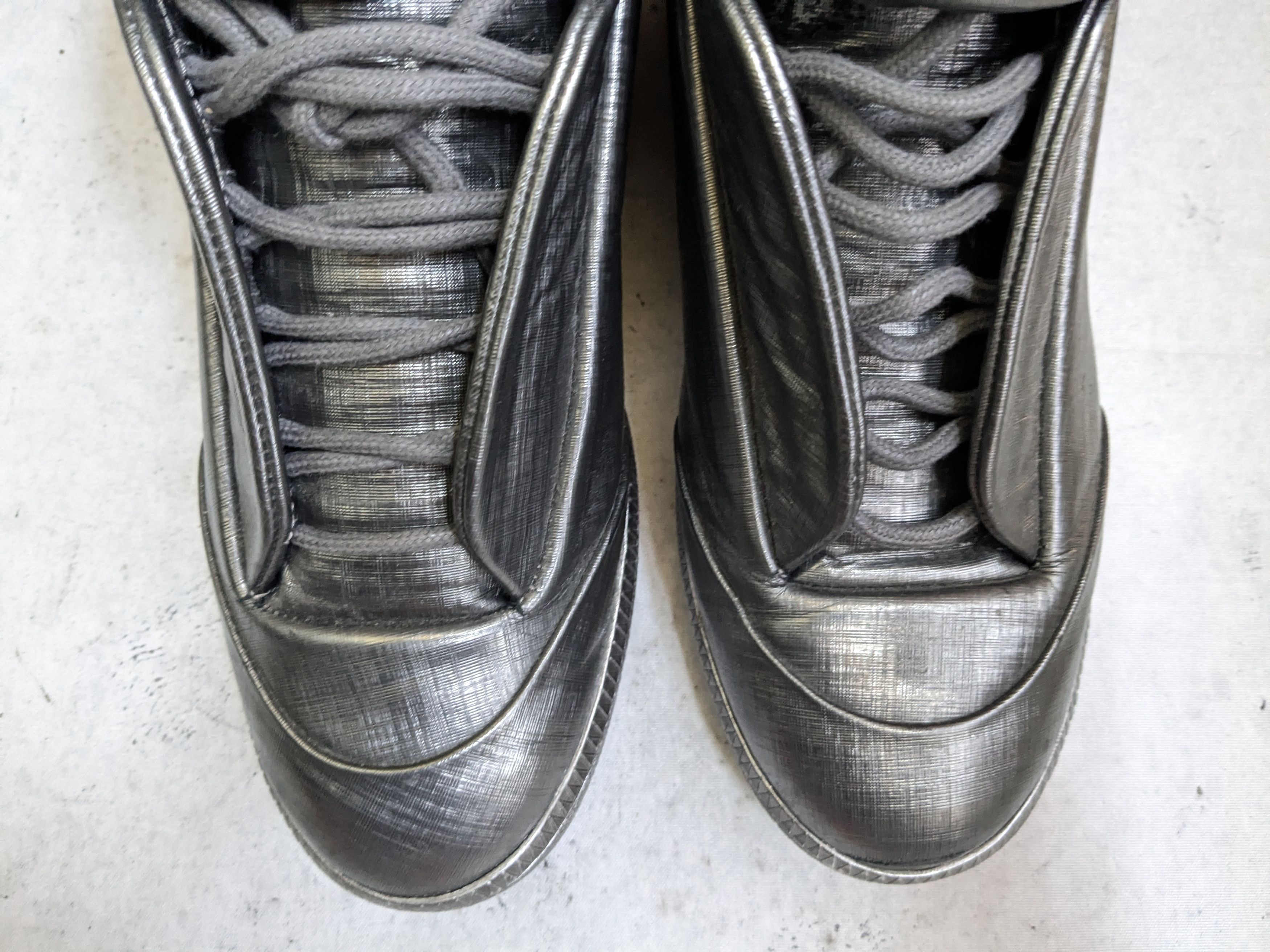 Maison Margiela Maison Margiela Future Silver 8 41 High Tops Leather Size US 8 / EU 41 - 6 Thumbnail
