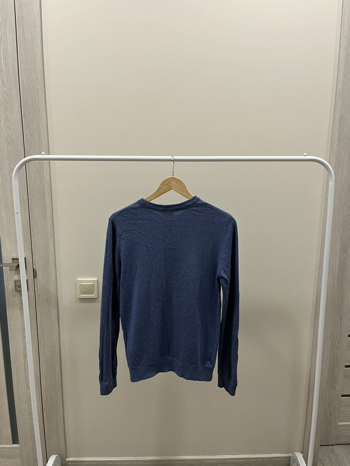 Vintage Vintage Napapijri Sweater Wool Small logo Blue Knit Casual Size US S / EU 44-46 / 1 - 3 Thumbnail