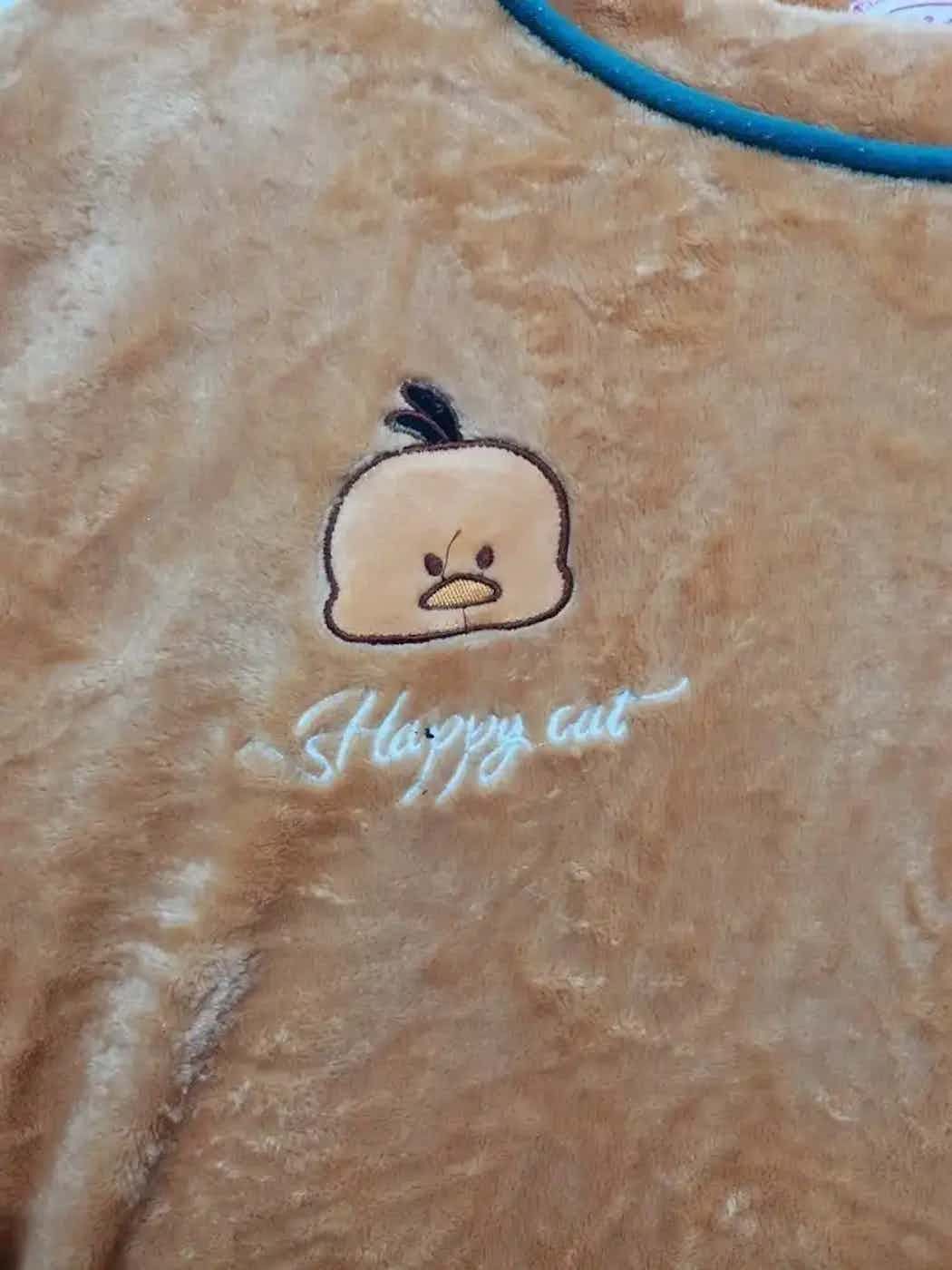 Vintage Vintage Happy Cat Fleece Sweatshirt Size US L / EU 52-54 / 3 - 8 Thumbnail
