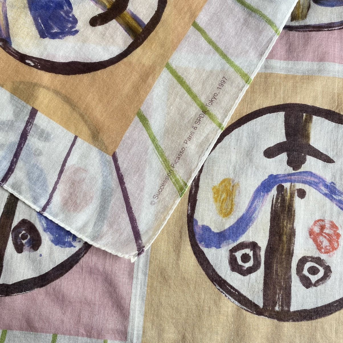 Designer Picasso printed handkerchief Size ONE SIZE - 6 Thumbnail