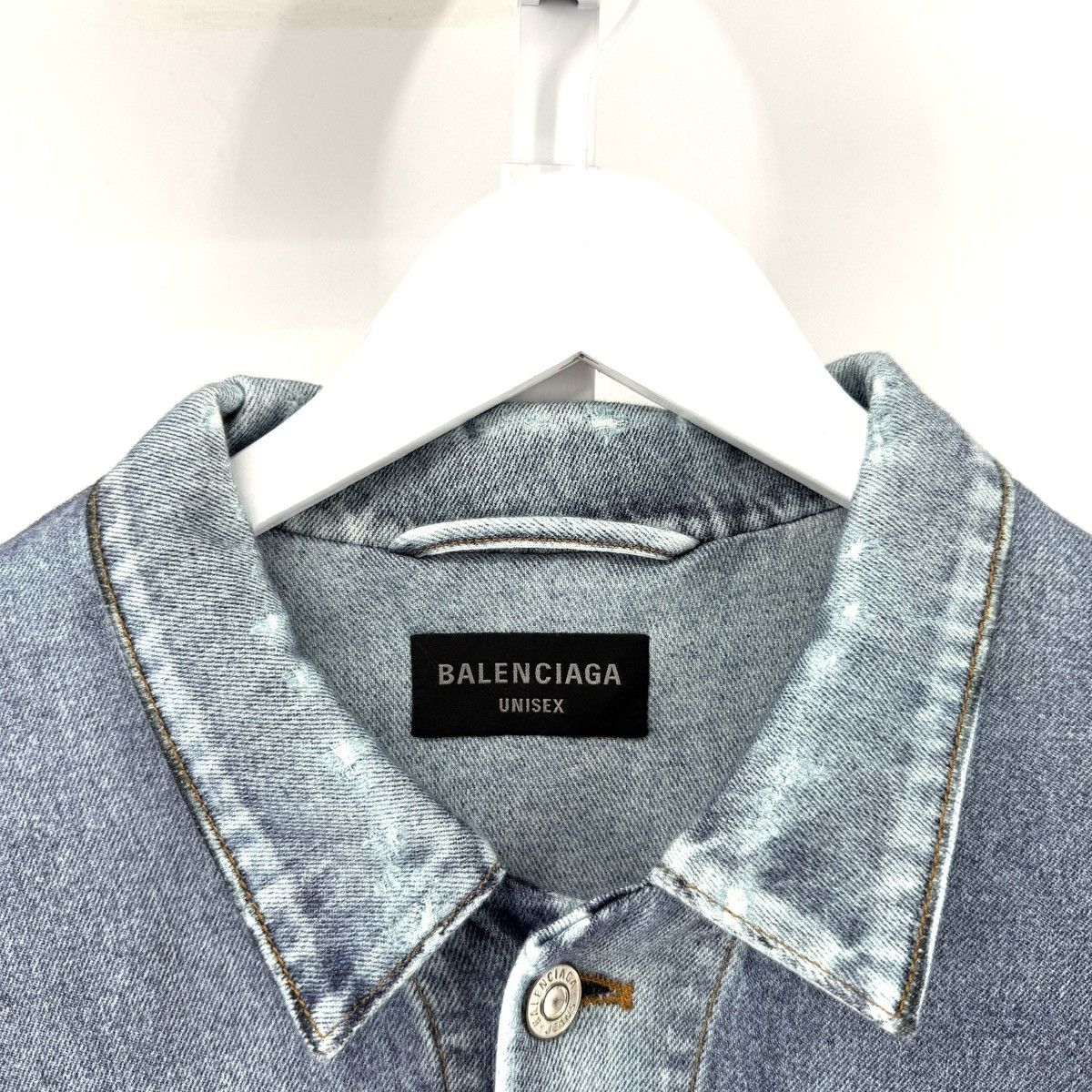 Balenciaga Balenciaga Trompe Denim Jacket Size 2 Size US M / EU 48-50 / 2 - 4 Thumbnail