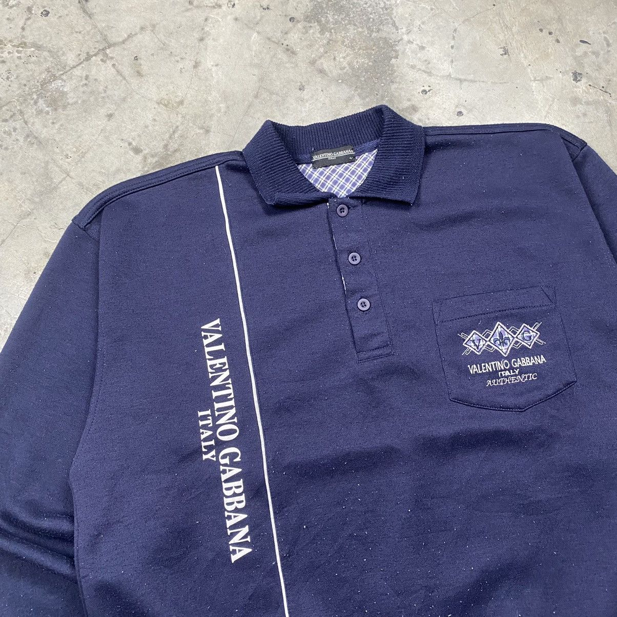 Designer × Valentino Vintage Valentino Gabbana Italy Polos Sweatshirt Size US L / EU 52-54 / 3 - 2 Thumbnail