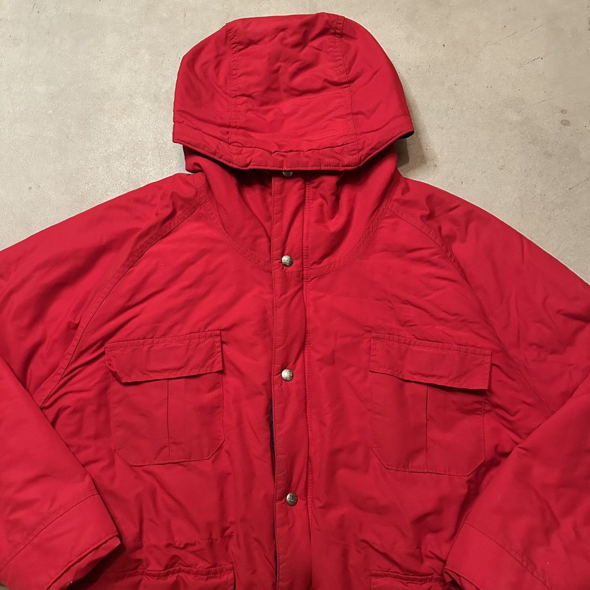 L.L. Bean Vintage 80s Red L.L. Bean Baxter State Parka Jacket Coat Size US XL / EU 56 / 4 - 2 Thumbnail