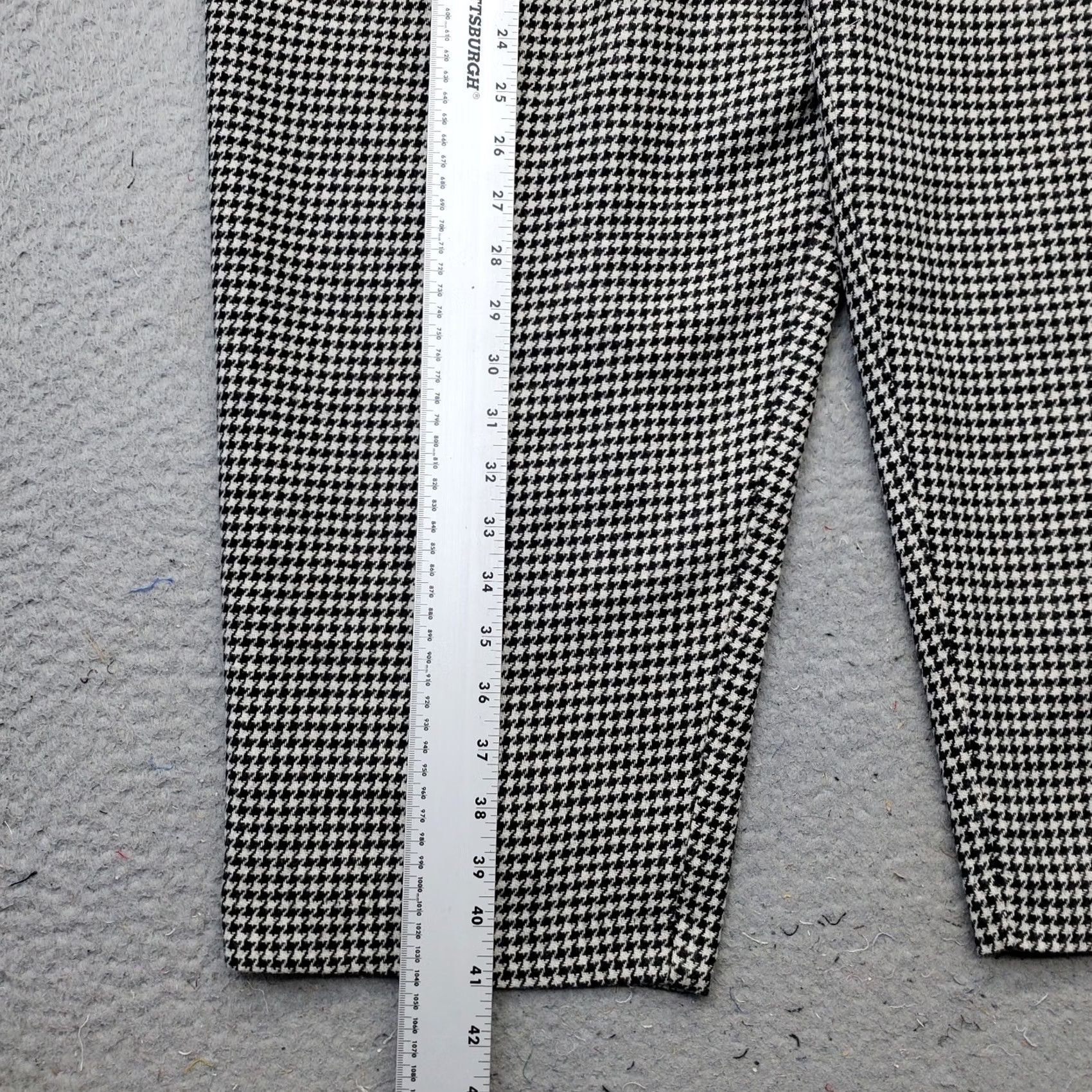 Vintage Requirements Pants Womens 24W Trousers Women Multi Houndstooth Pleated Front Carrot Fit Size 42" / US 20 - 3 Thumbnail