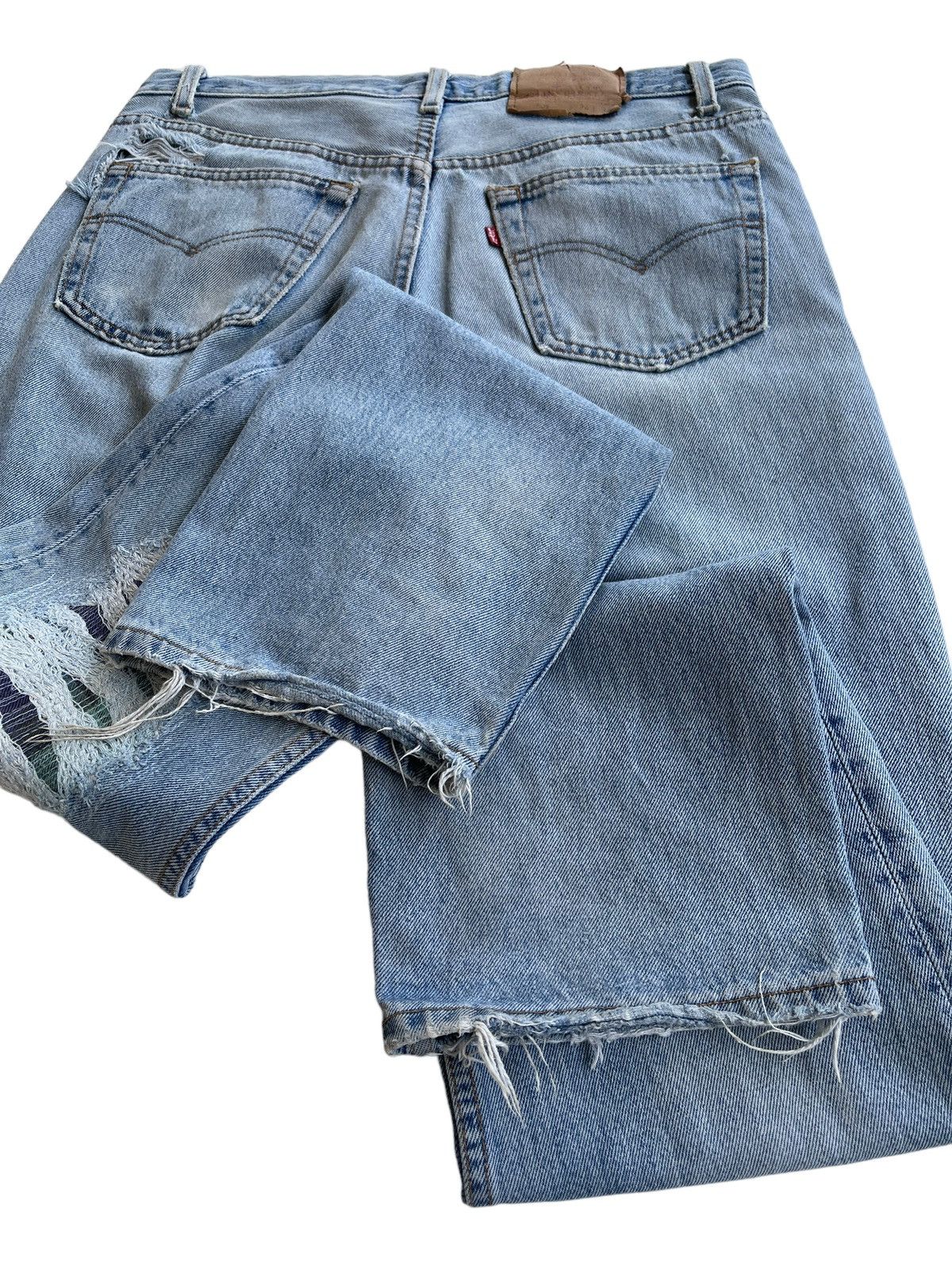 Levi's Vintage Clothing Vintage Levis 522 Ripped Distressed Denim Size US 32 / EU 48 - 6 Thumbnail