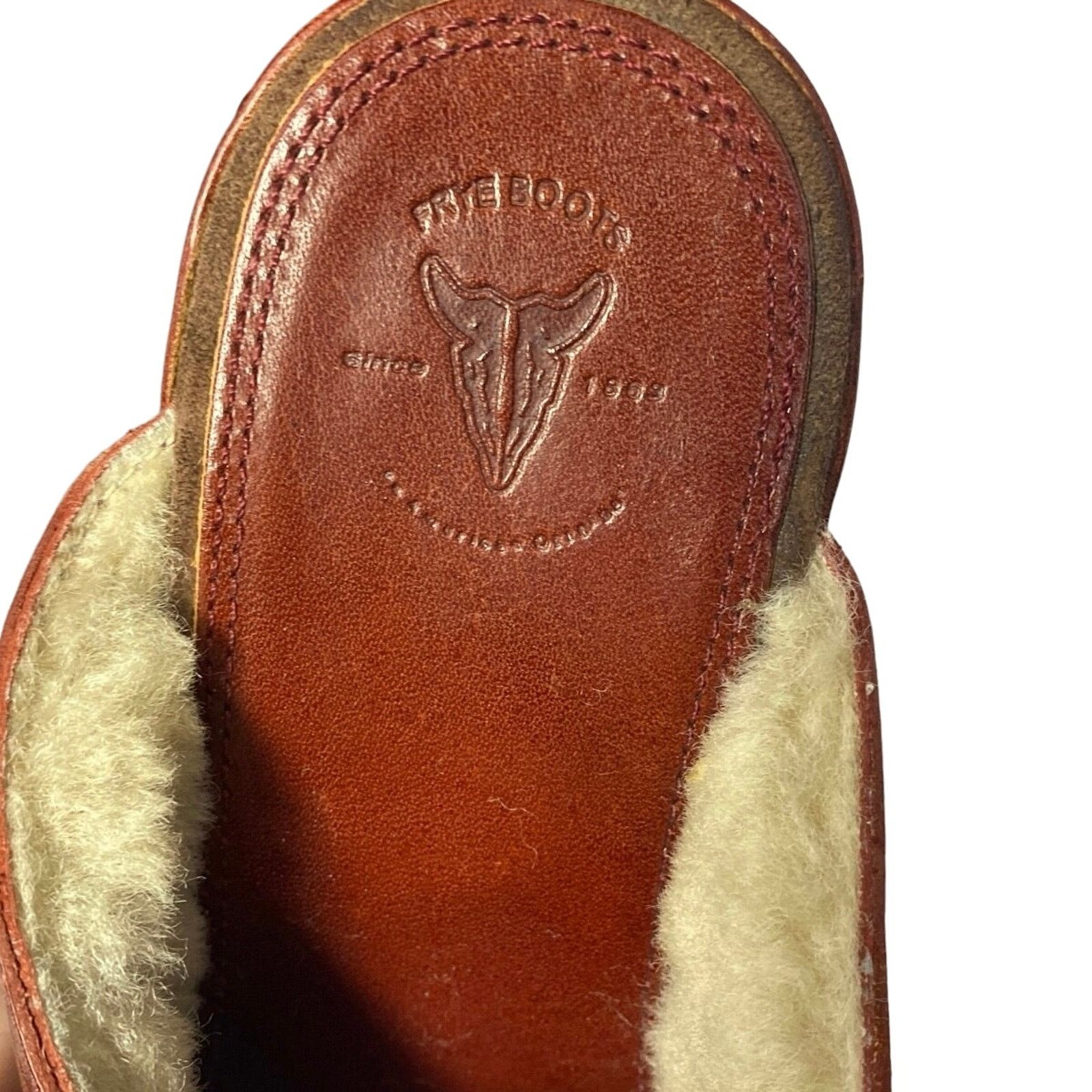 Frye Frye Ella Leather Clogs burg leather shearling women sz 7 Size US 7 / IT 37 - 5 Thumbnail