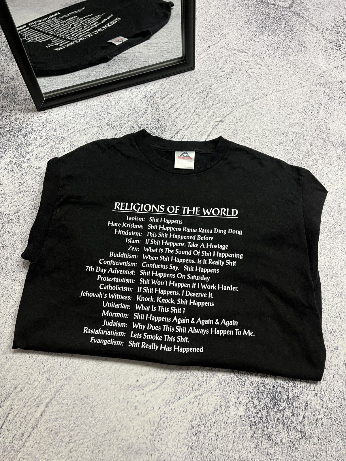 Vintage Vintage Religions Of The World Dirty Humor Funny T Shirt Size US M / EU 48-50 / 2 - 1 Thumbnail