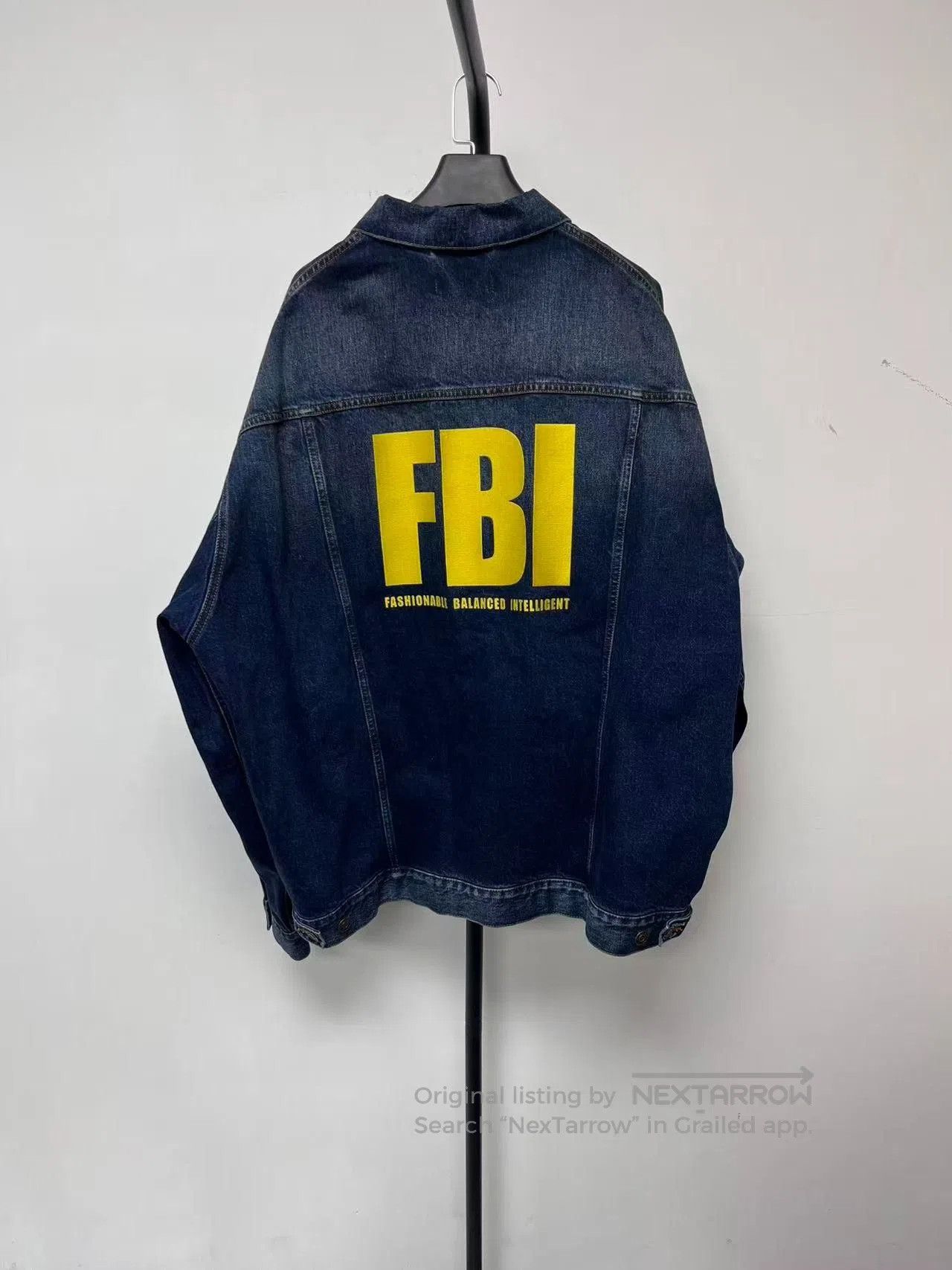 Balenciaga Balenciaga Men's Logo Print Denim Jacket. Size US M / EU 48-50 / 2 - 1 Thumbnail