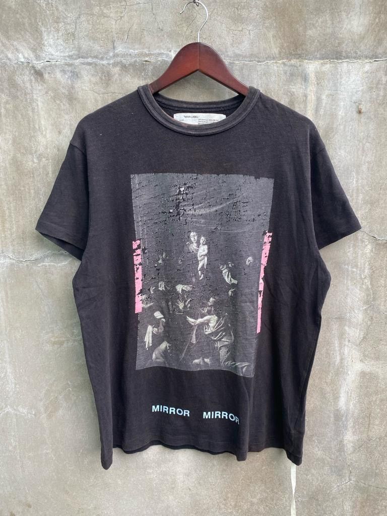 Image of Off White Ss17 Caravaggio Arrows Tee in Black, Men's (Size Small)