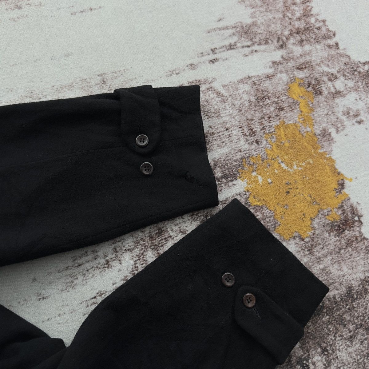 C.P. Company VINTAGE C.P. COMPANY BLACK WOOL OVERCOAT VERY RARE Size US XXL / EU 58 / 5 - 19 Thumbnail