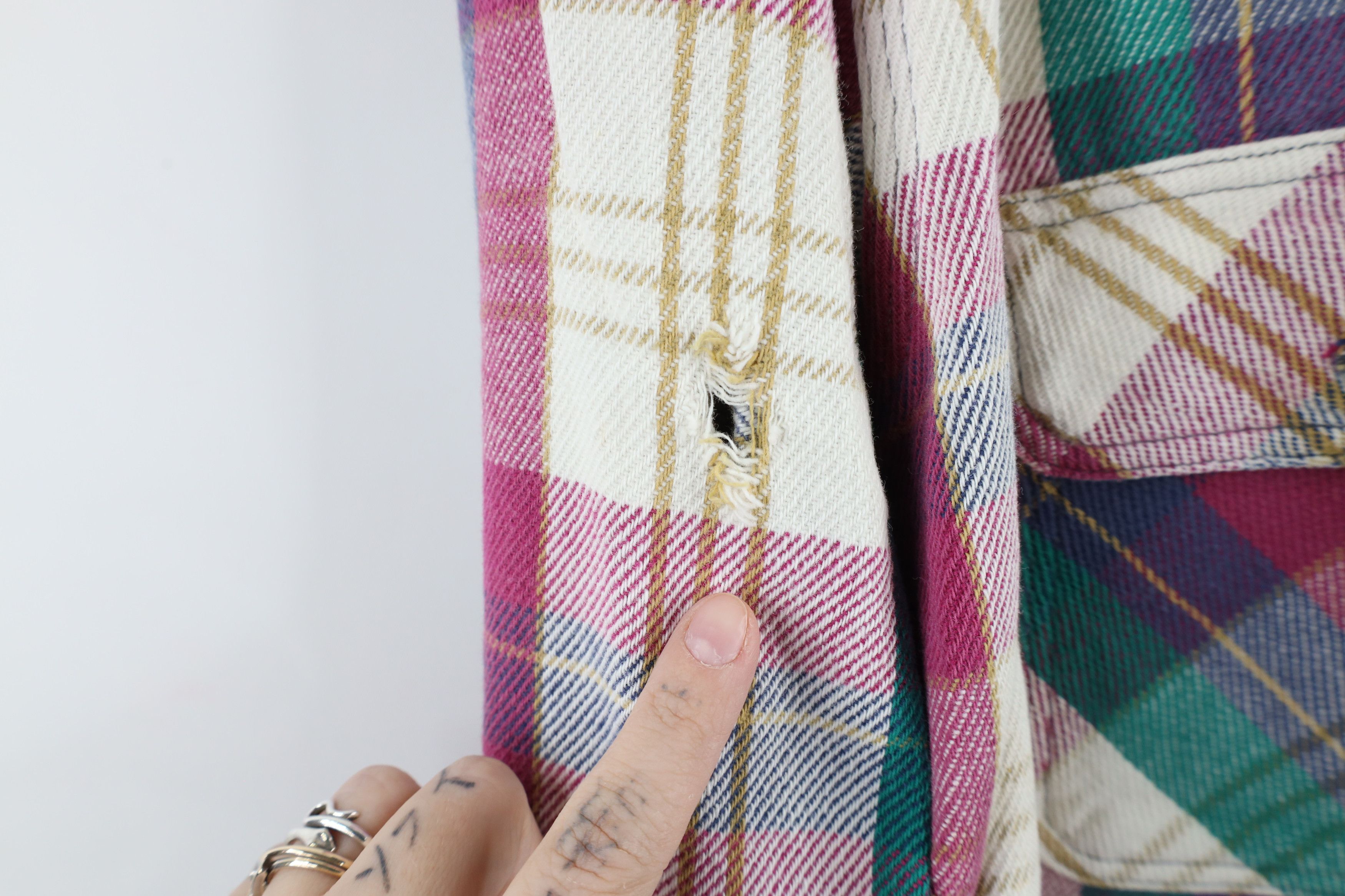 Carhartt × Vintage Vintage 90s Carhartt Collared Flannel Button Shirt Plaid USA Size US XL / EU 56 / 4 - 5 Thumbnail