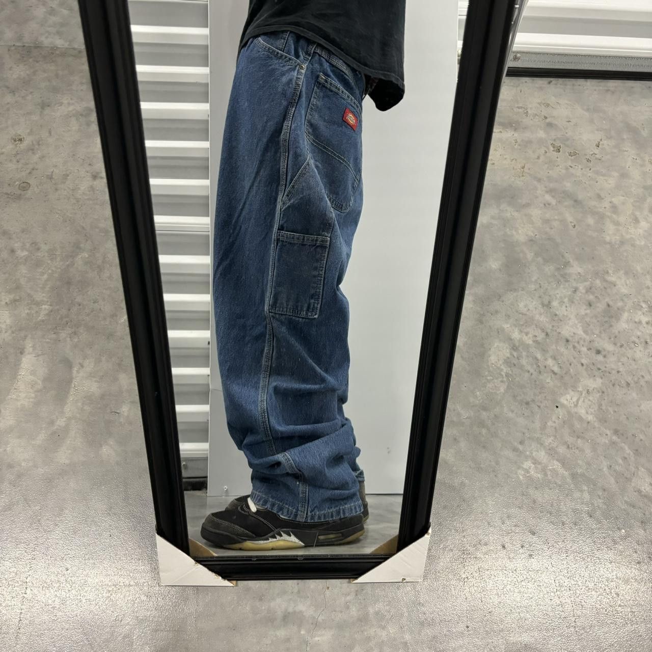 Dickies × Vintage Crazy Vintage Y2K/2000s Baggy Grunge Dark Wash Dickies Skater Carpenter Denim Jeans! Size US 40 / EU 56 - 2 Thumbnail