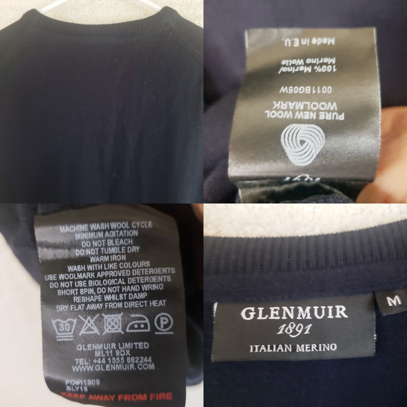 Logo 7 VINTAGE Glenmuir Wool Vest Sweater Men M Black Logo V-Neck Knit Wool Golf Royal Liverpool Hoylake 90s 00s Mens Size US M / EU 48-50 / 2 - 8 Thumbnail