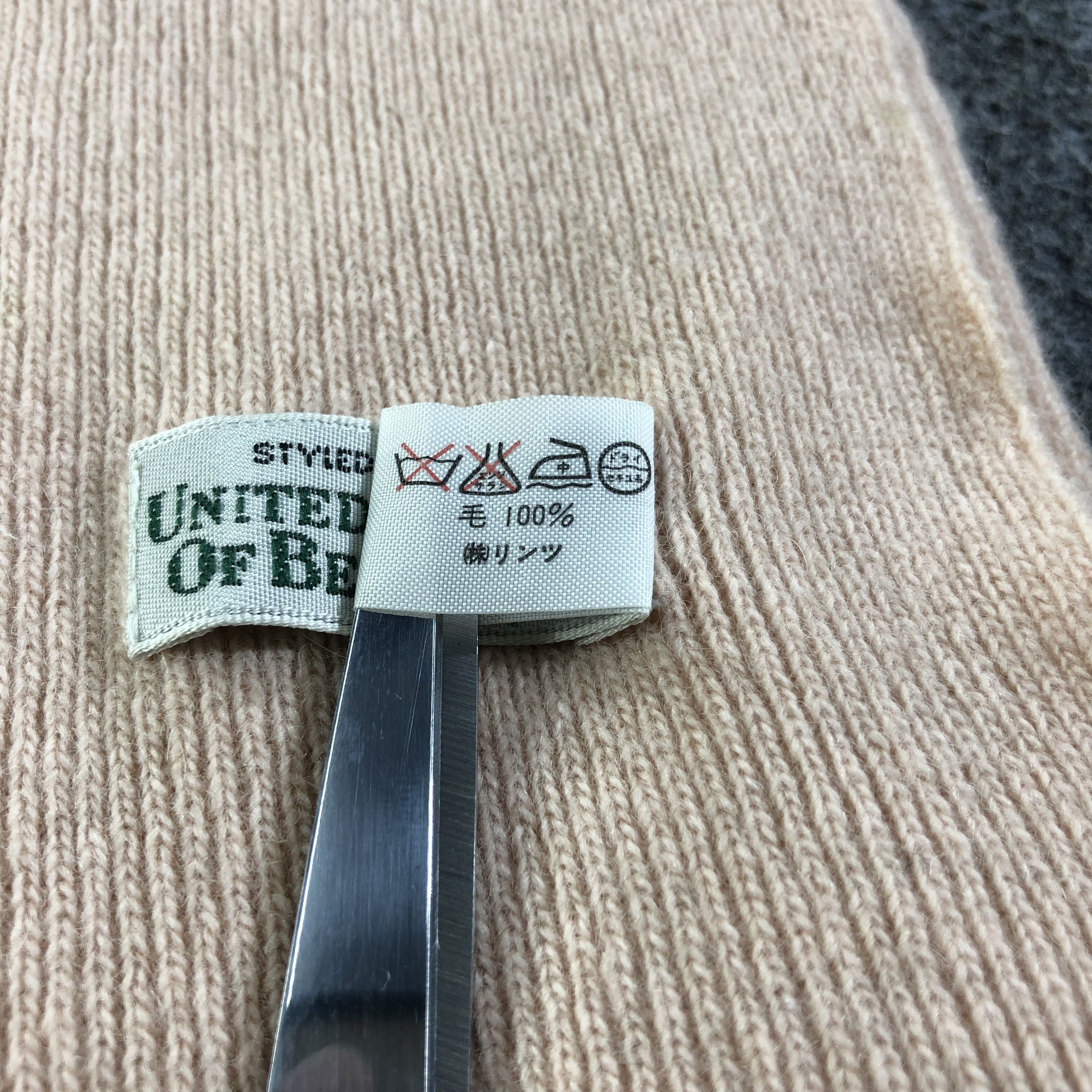United Colors Of Benetton United Colors of Benetton Wool Scarf Muffler V1221 Size ONE SIZE - 5 Thumbnail