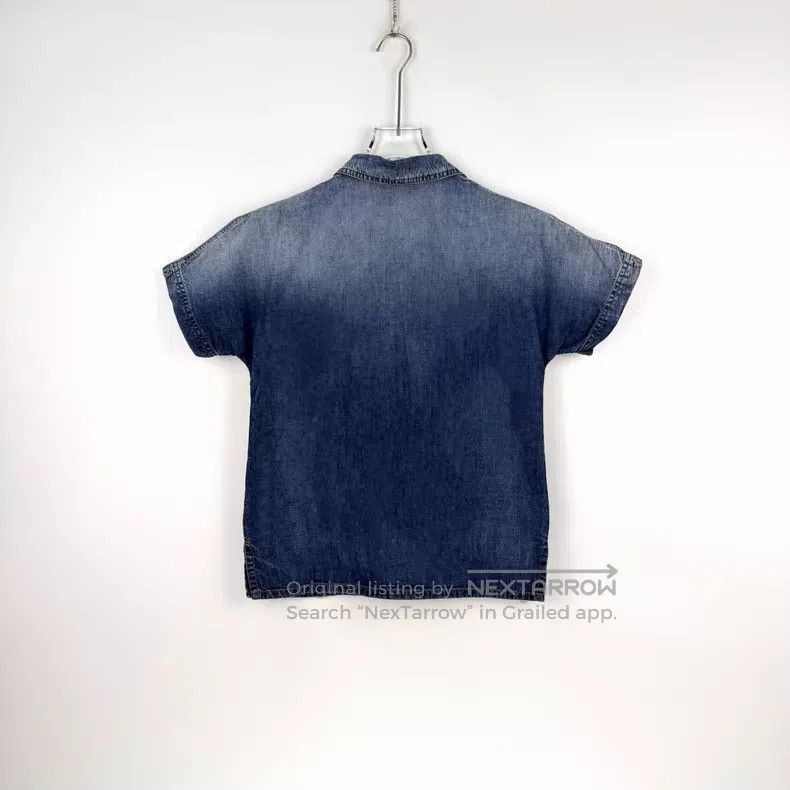 Dior Dior Washed blue embroidered bee denim cotton short-sleeve Size XS / US 0-2 / IT 36-38 - 4 Thumbnail