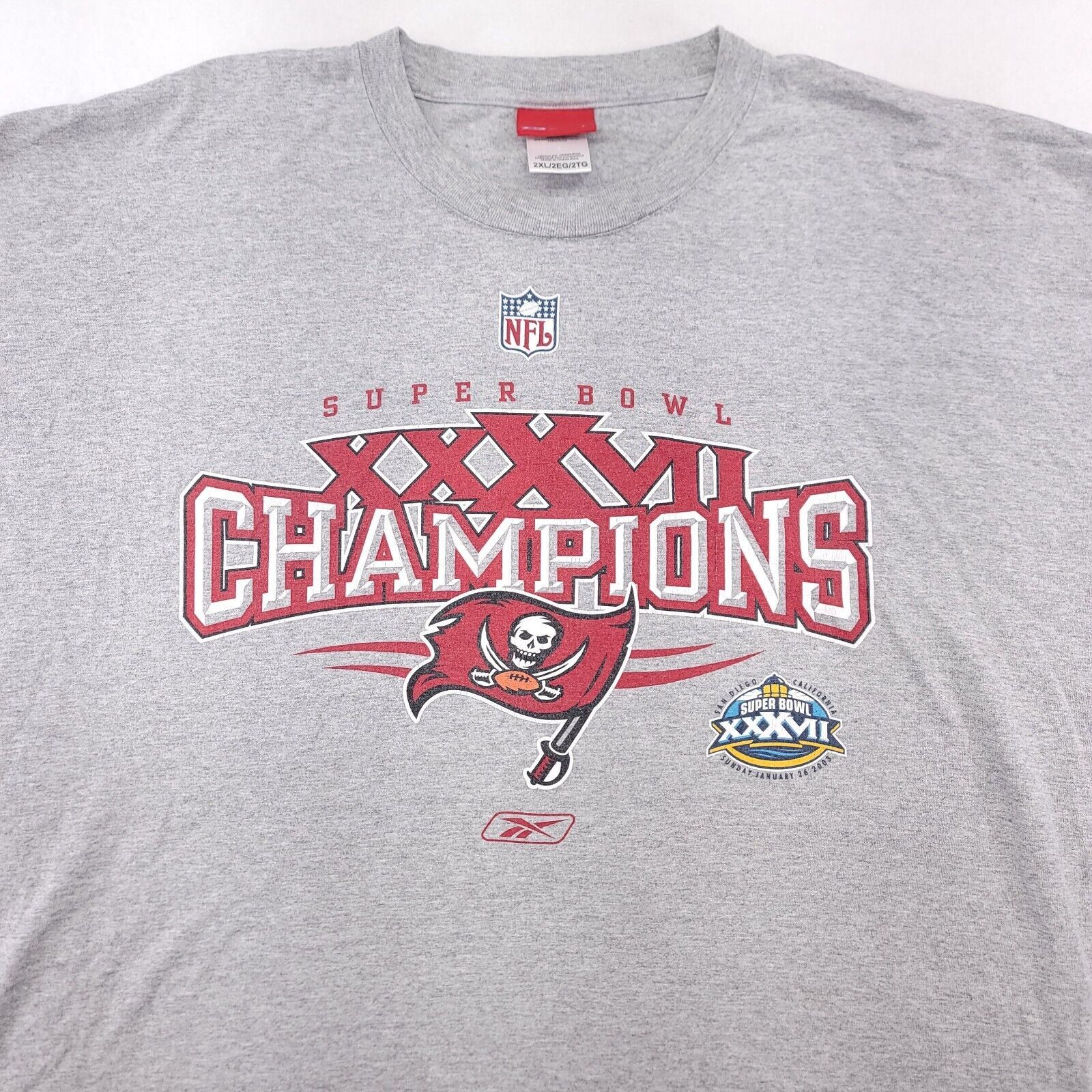 Reebok Reebok Superbowl 37 Crew Neck Sweatshirt Mens Size 2XL Gray Size US XXL / EU 58 / 5 - 1 Thumbnail