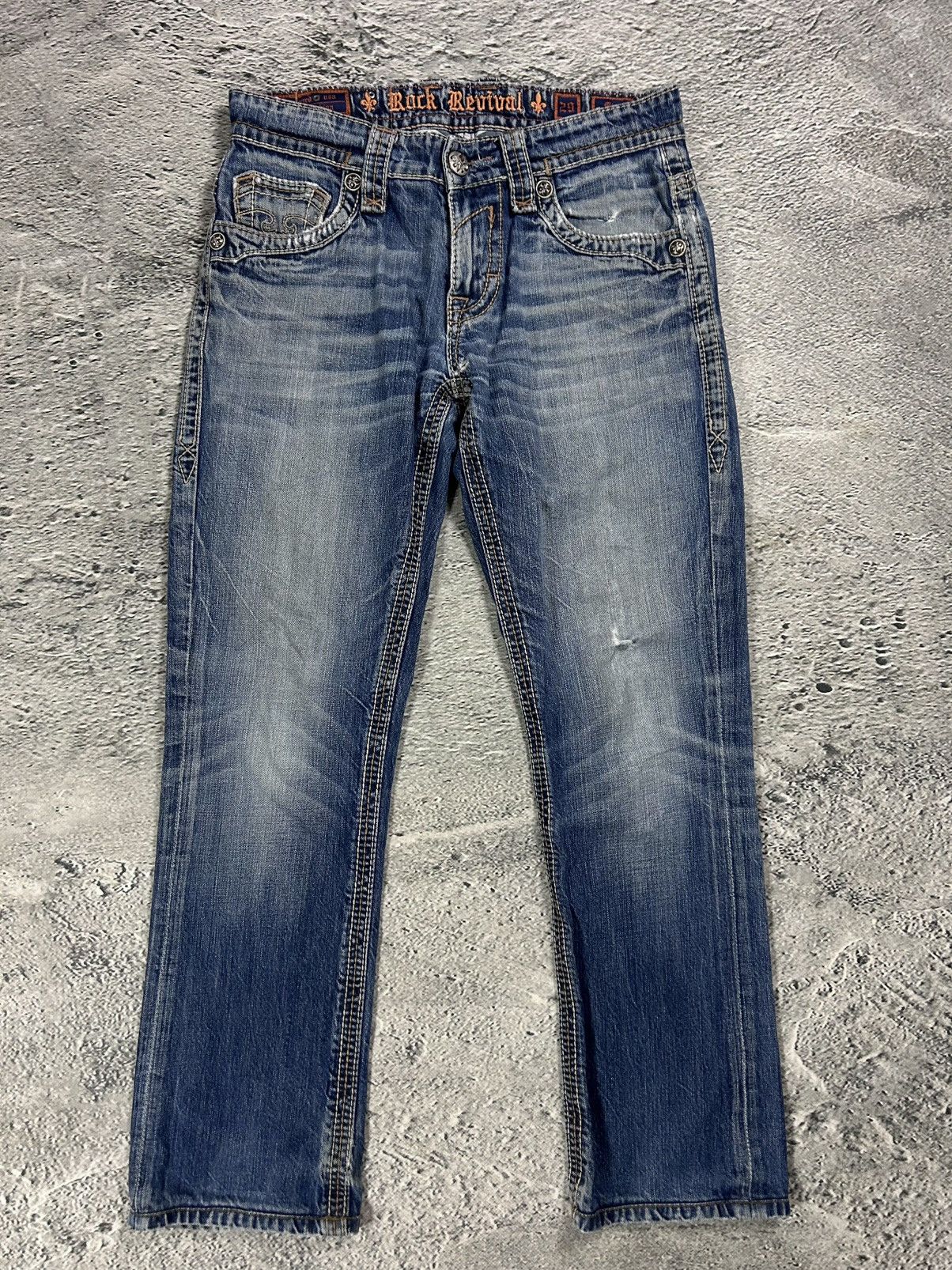 Rock Revival Rock Revival vintage blue jeans Y2K flared Size US 29 - 6 Thumbnail