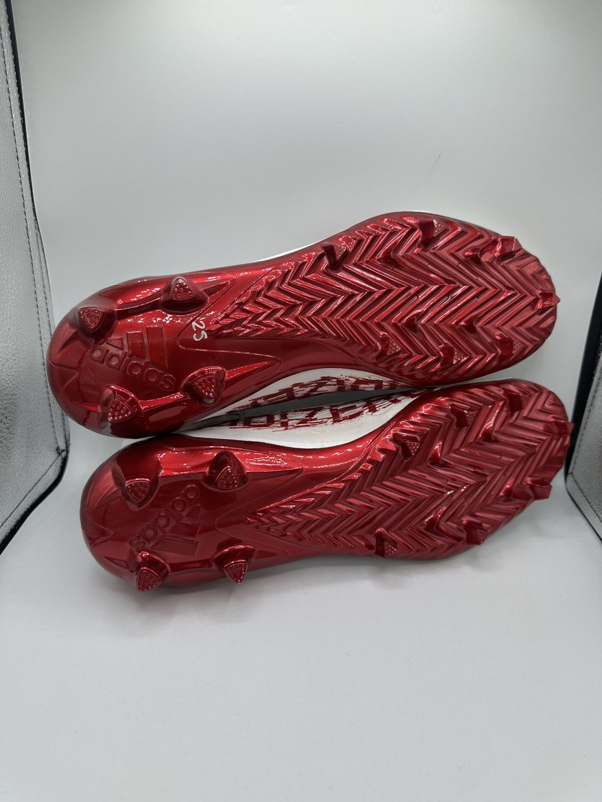 Adidas Adidas Adizero Primeknit Cleats “White Team Power Red” 13.5 Size US 14 / EU 47 - 5 Thumbnail