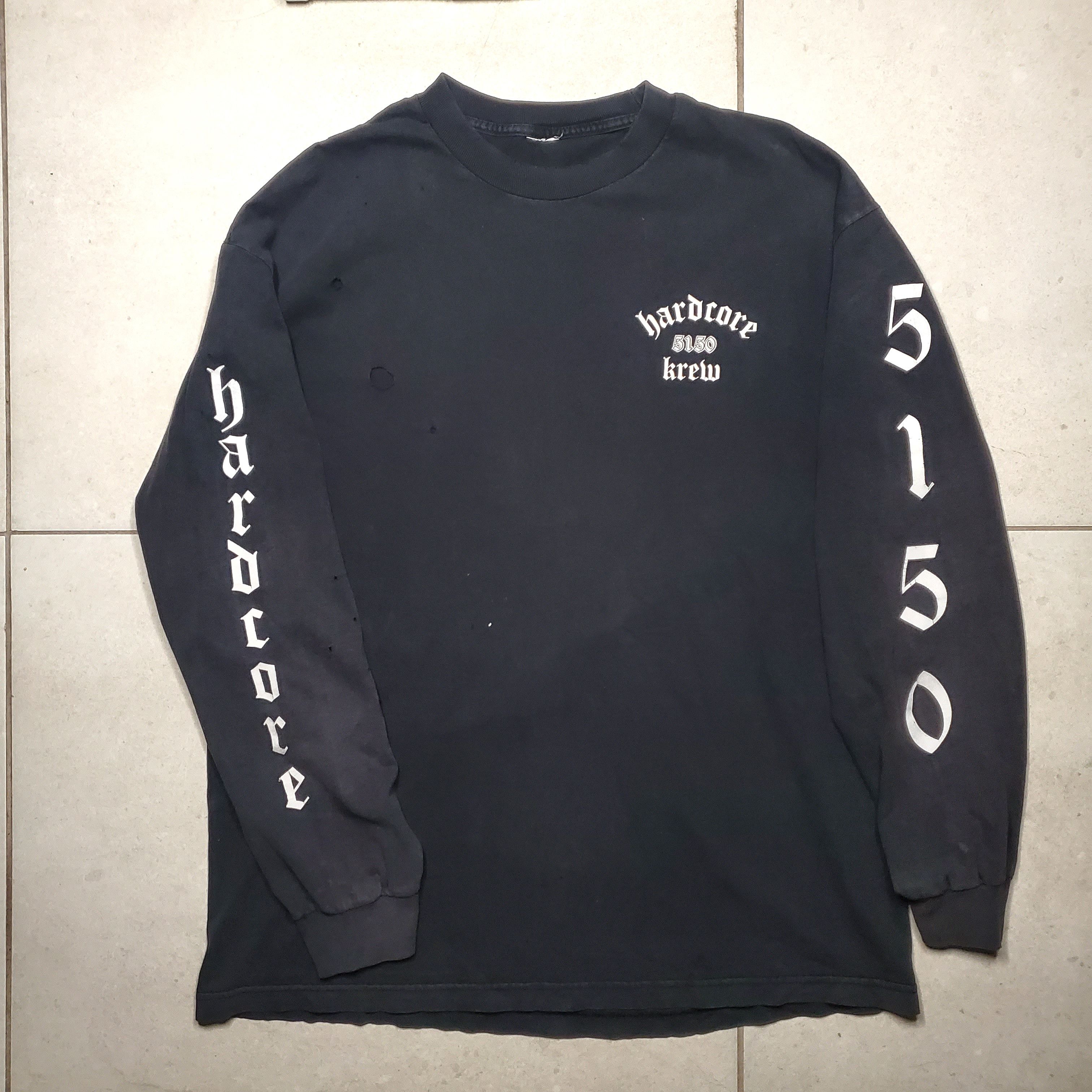 Vintage Vintage'90s Thrasher biker Harley Davidson 5150 hardcore Size US XL / EU 56 / 4 - 1 Thumbnail
