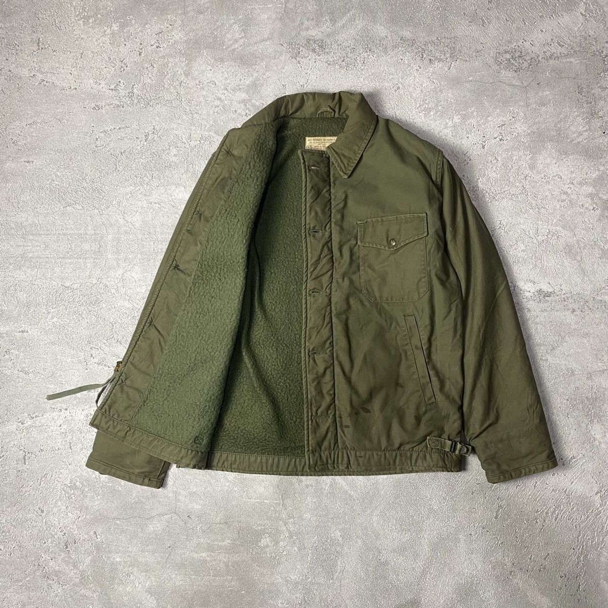 Vintage 70s A2 jacket us navy deck jacket