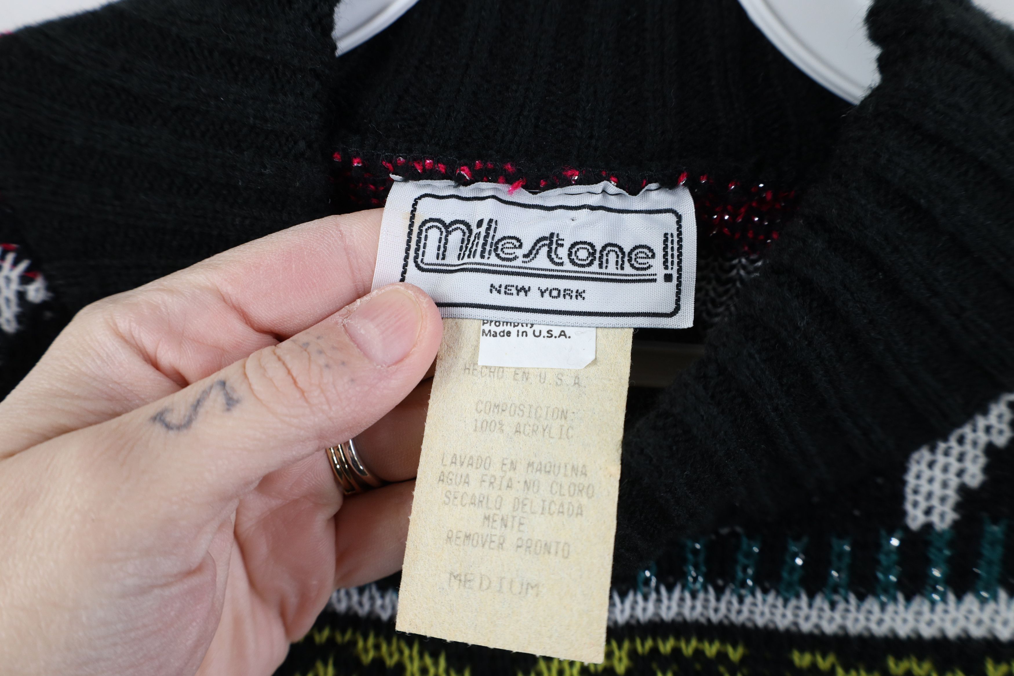 Vintage Vintage 90s Fairy Kei Kawaii Heart Mock Neck Sweater Size M / US 6-8 / IT 42-44 - 4 Thumbnail