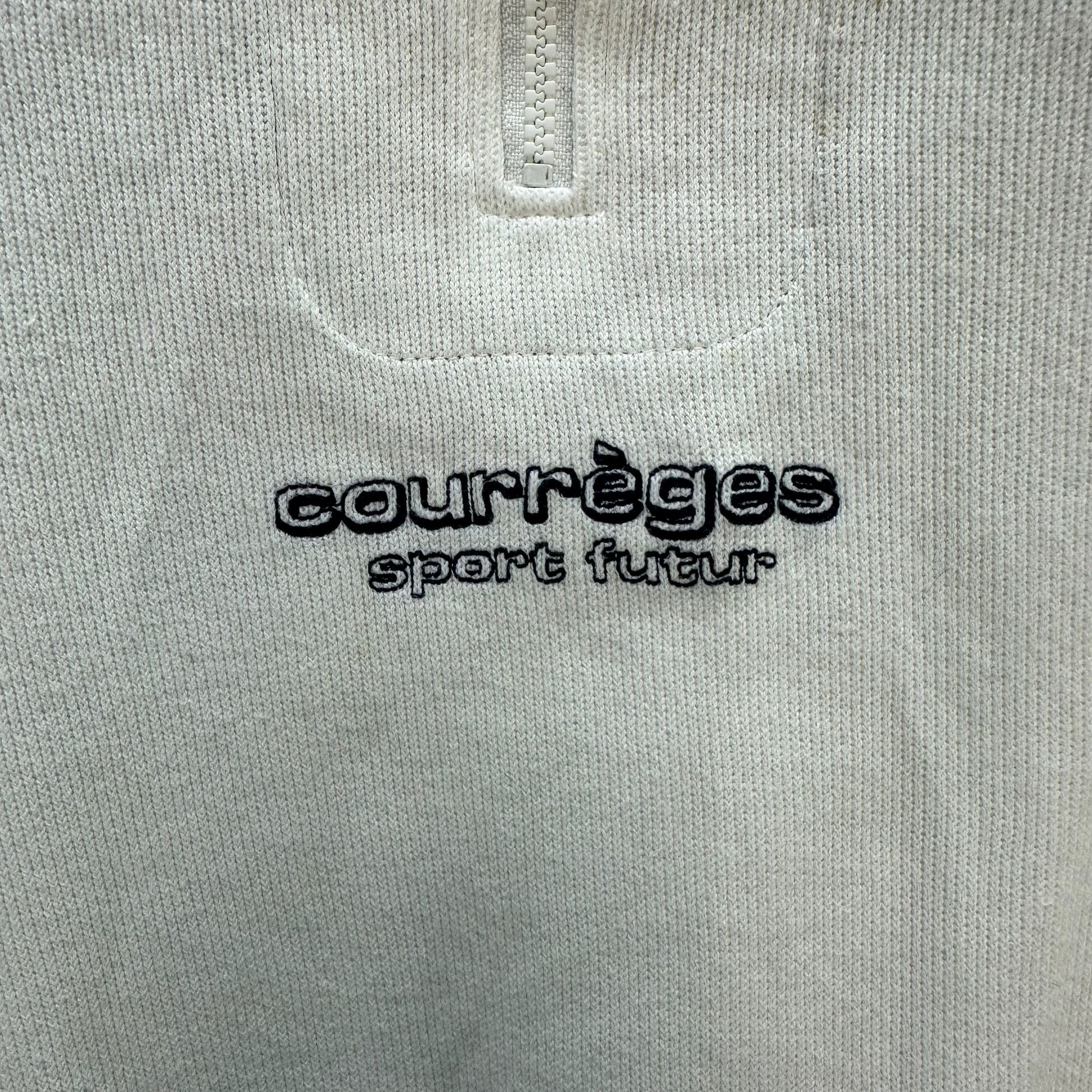 Courreges COURREGES Center Logo Turtleneck Half Zip Sweatshirt A3-0069 Size US S / EU 44-46 / 1 - 3 Thumbnail