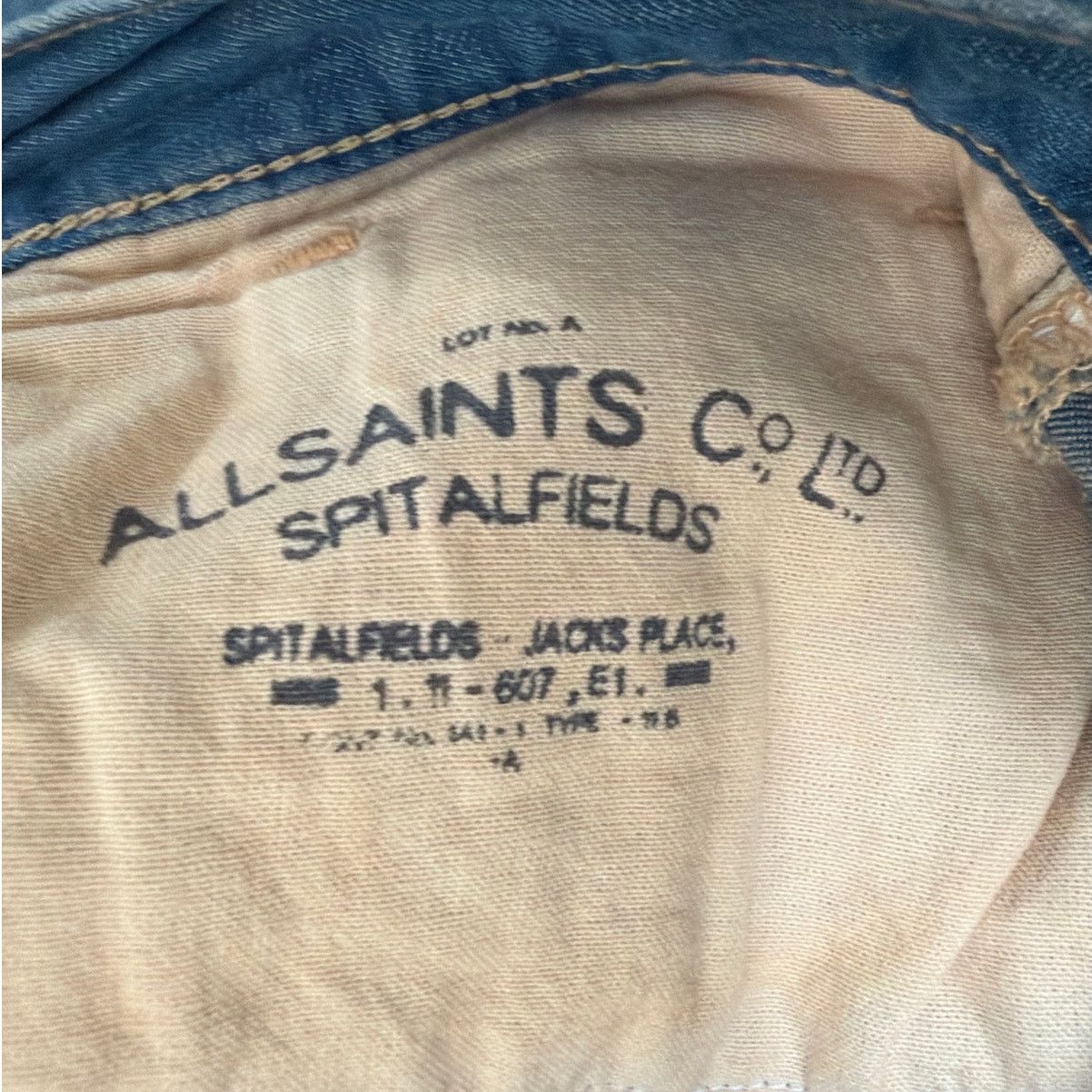 Allsaints AllSaints Reeves Boyfriend Jeans Size 32 Spital fields Blue Size 32" / US 10 / IT 46 - 3 Thumbnail