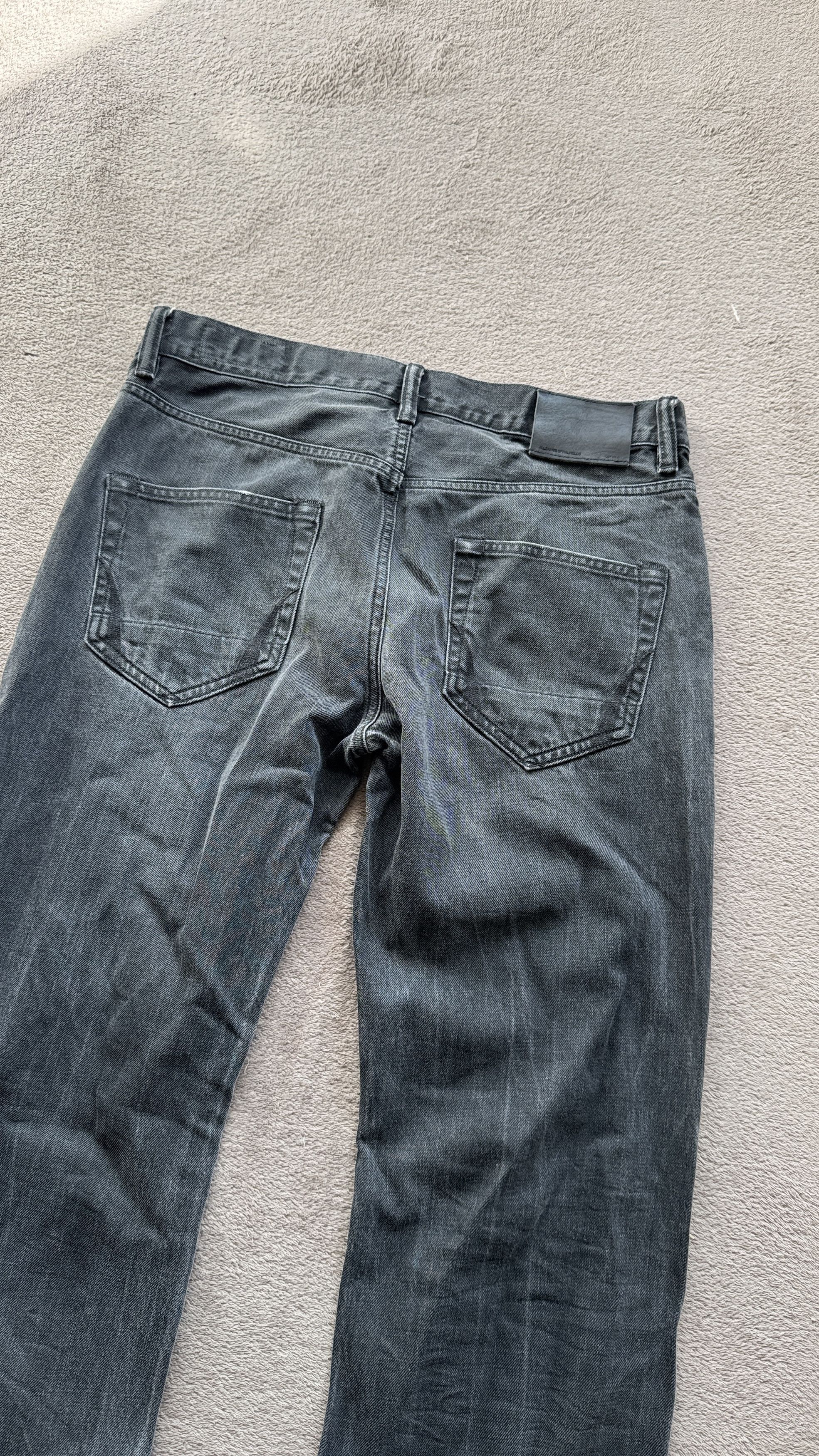 Japanese Brand Helmut Lang Vibe Allsaints Y2K Washed Denim Straight Jeans Size US 32 / EU 48 - 5 Thumbnail