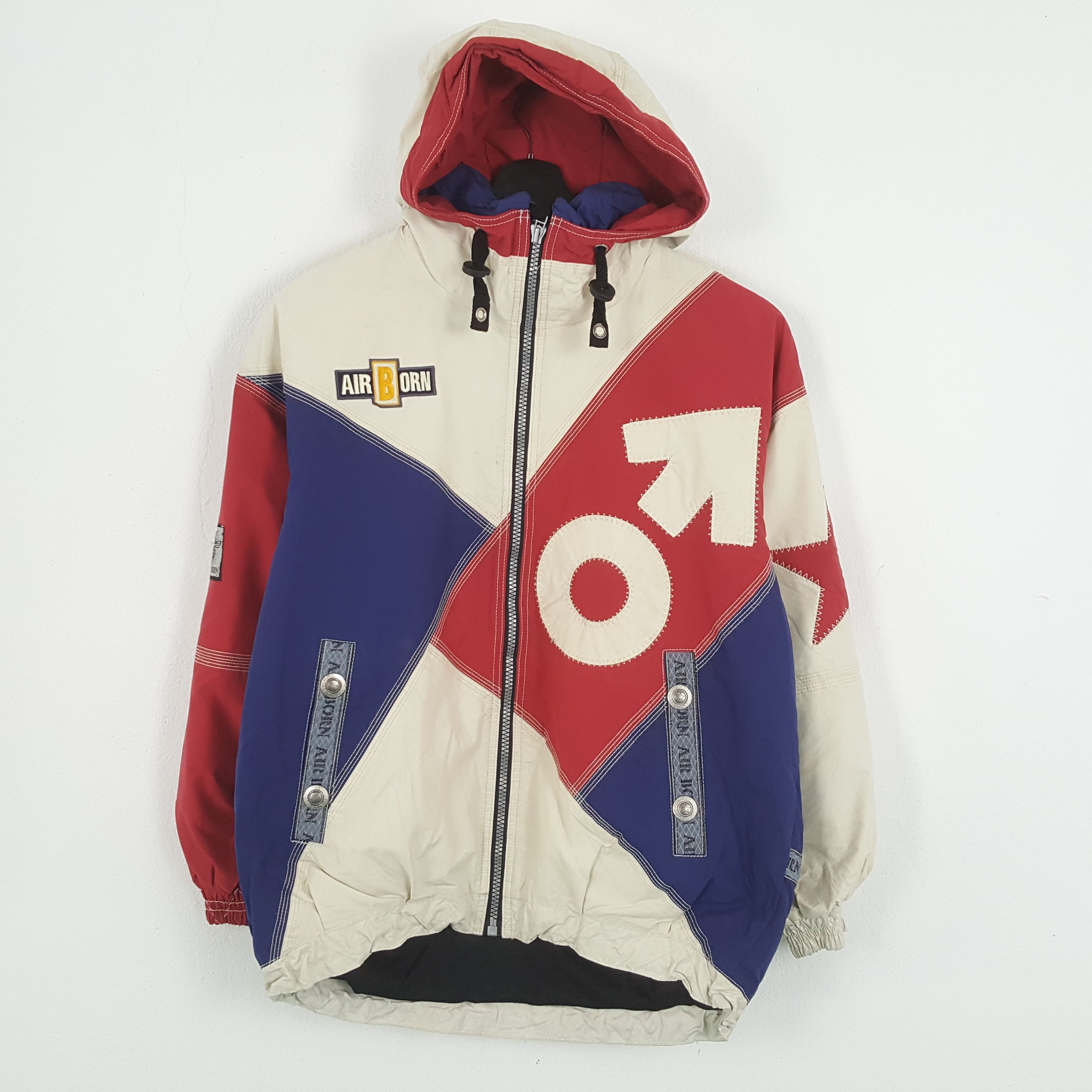 Japanese Brand × Vintage AIR BORN Rare Design Jacket Streetwear Size US XL / EU 56 / 4 - 3 Thumbnail