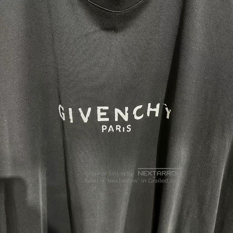 Givenchy Givenchy Distressed Logo Short Sleeve Size US M / EU 48-50 / 2 - 5 Thumbnail