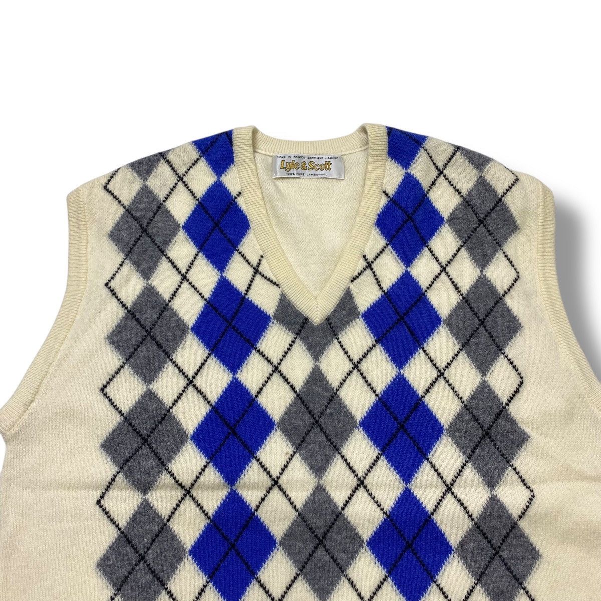 Lyle & Scott Vintage Lyle and scott argyle vest lambswool Size US M / EU 48-50 / 2 - 2 Thumbnail