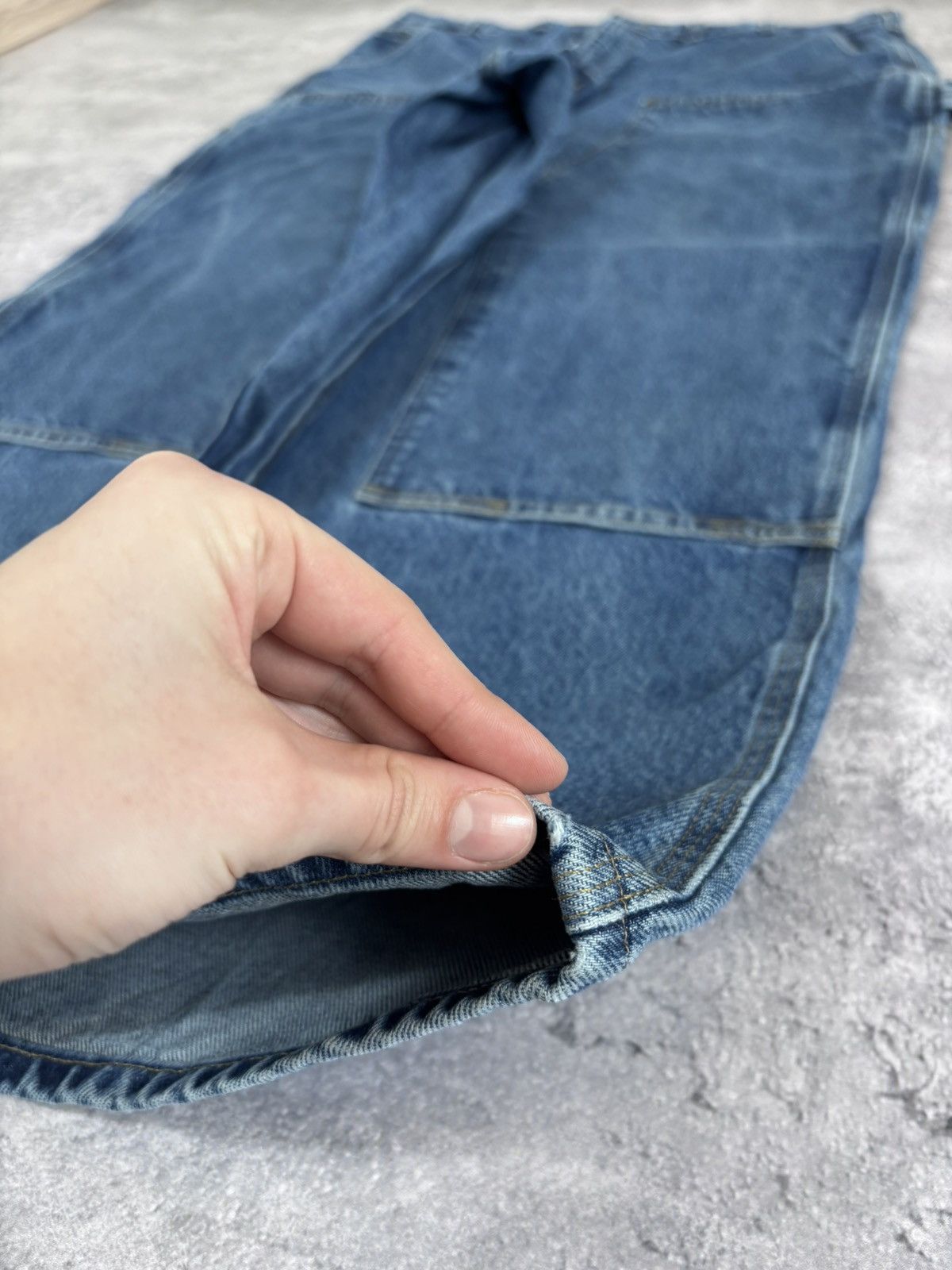 Carhartt Carhartt Men’s Double Knee Denim Jeans Loose Original Fit Size US 44 / EU 60 - 4 Thumbnail