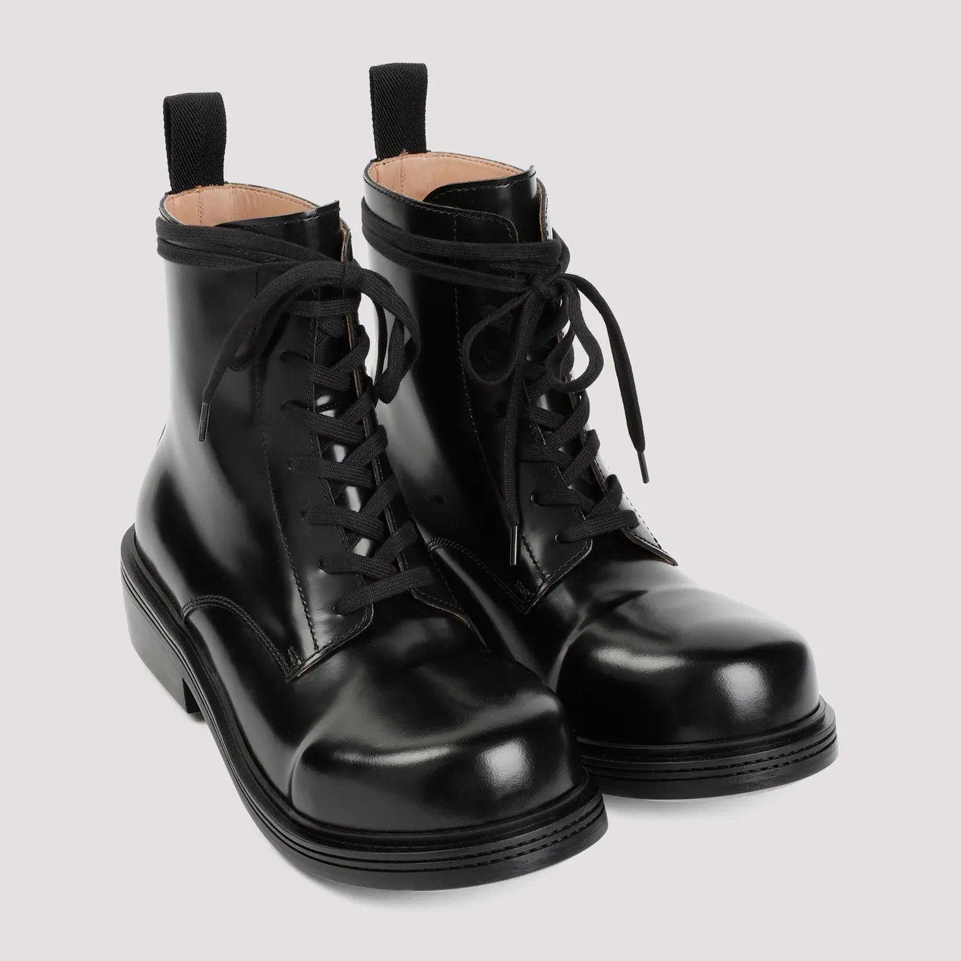 Bottega Veneta o1bcso1str0226 Fireman Lace-Up Boots in Black Size US 10.5 / EU 43-44 - 3 Thumbnail