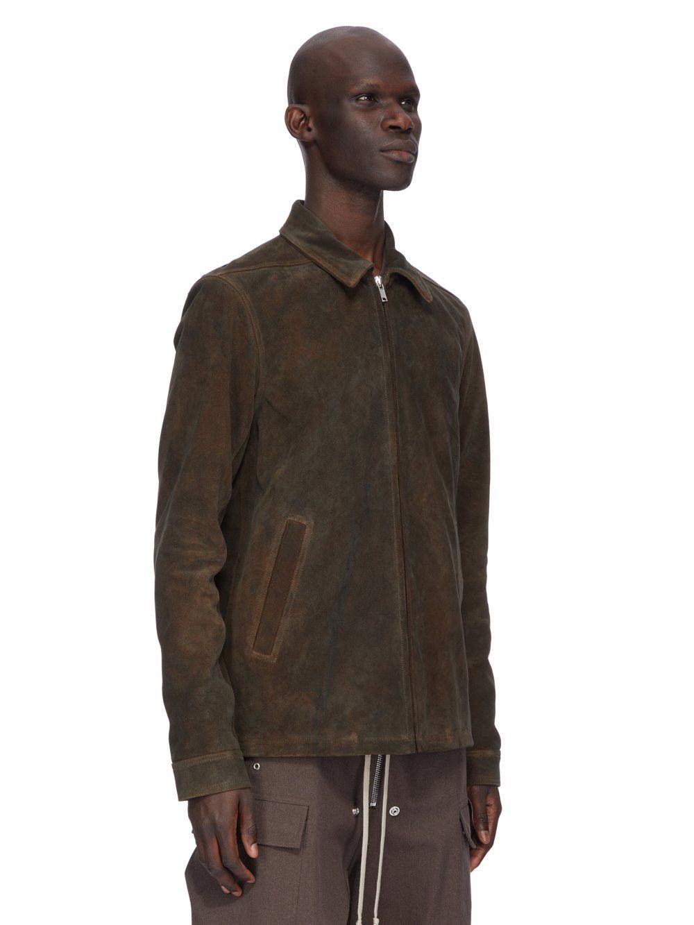 Rick Owens RICK OWENS FW25 CONCORDIANS RUNWAY BRAD JKT IN INDIGO SUEDE Size US L / EU 52-54 / 3 - 2 Thumbnail